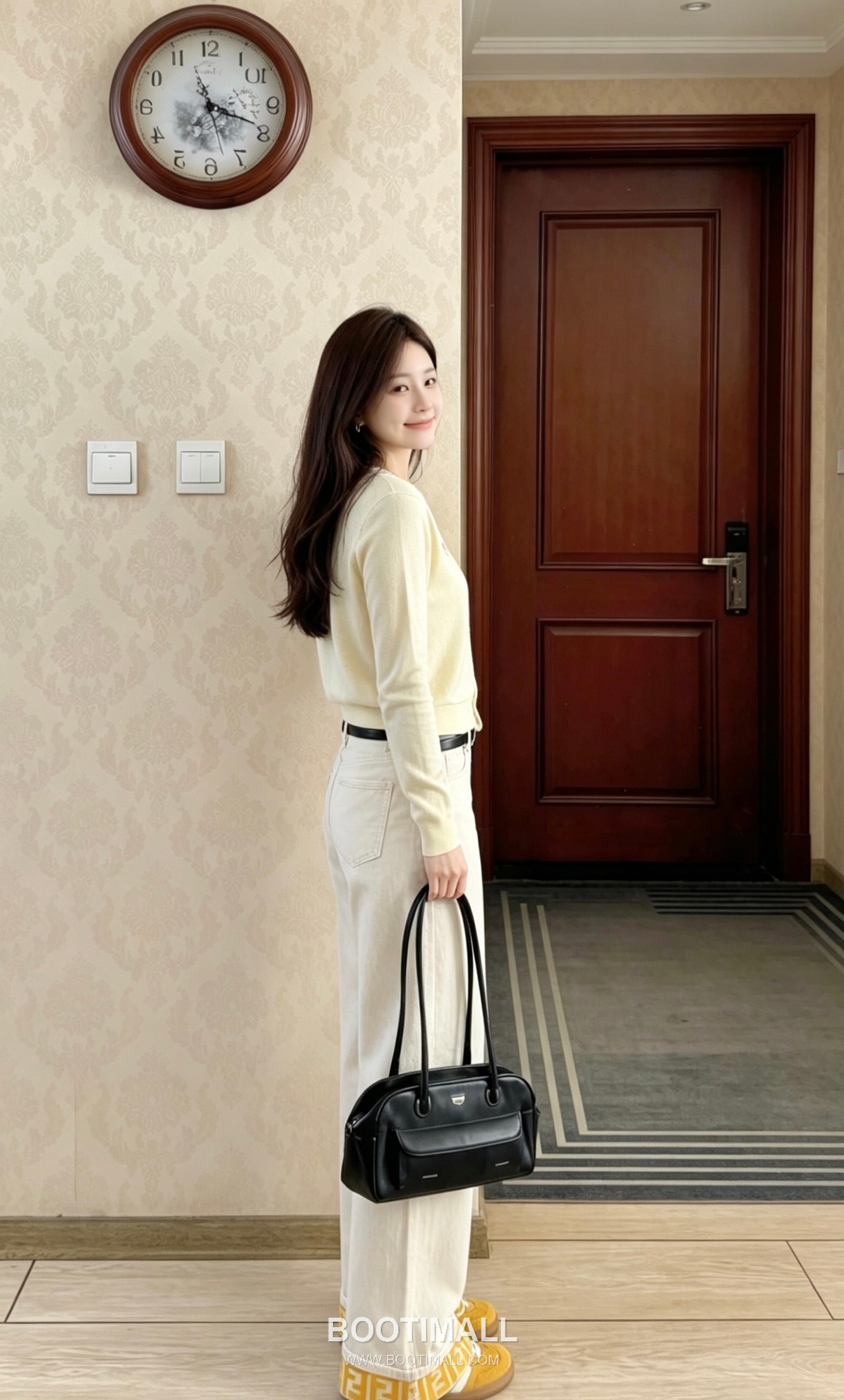 펜디 2026SS 코튼 데님 FF프린트 롤업 스트레이트핏 롱팬츠 Fendi 2026 SS Cotton Denim FF Print Roll Up Straight Fit Long Pants 2