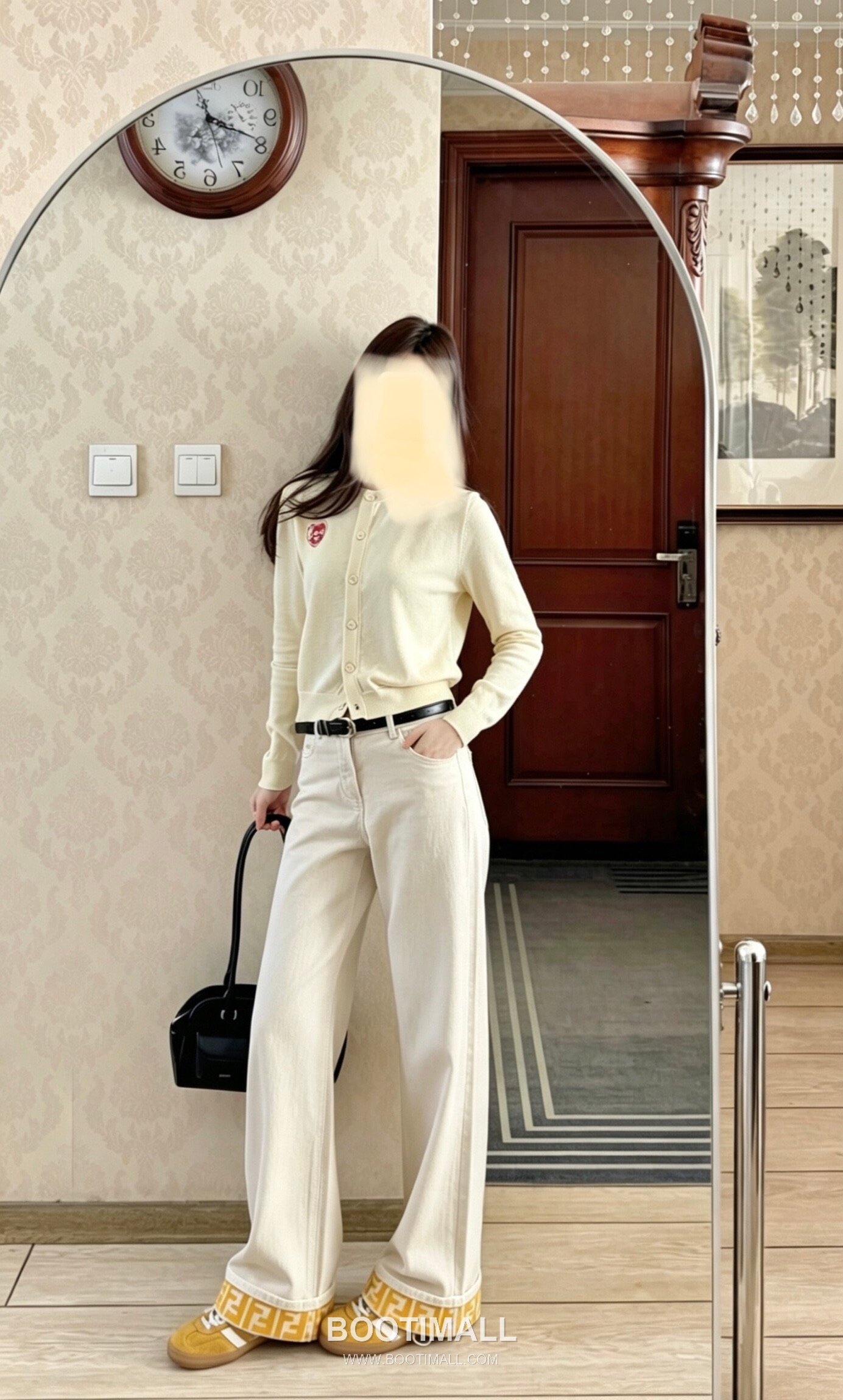 펜디 2026SS 코튼 데님 FF프린트 롤업 스트레이트핏 롱팬츠 Fendi 2026 SS Cotton Denim FF Print Roll Up Straight Fit Long Pants 4