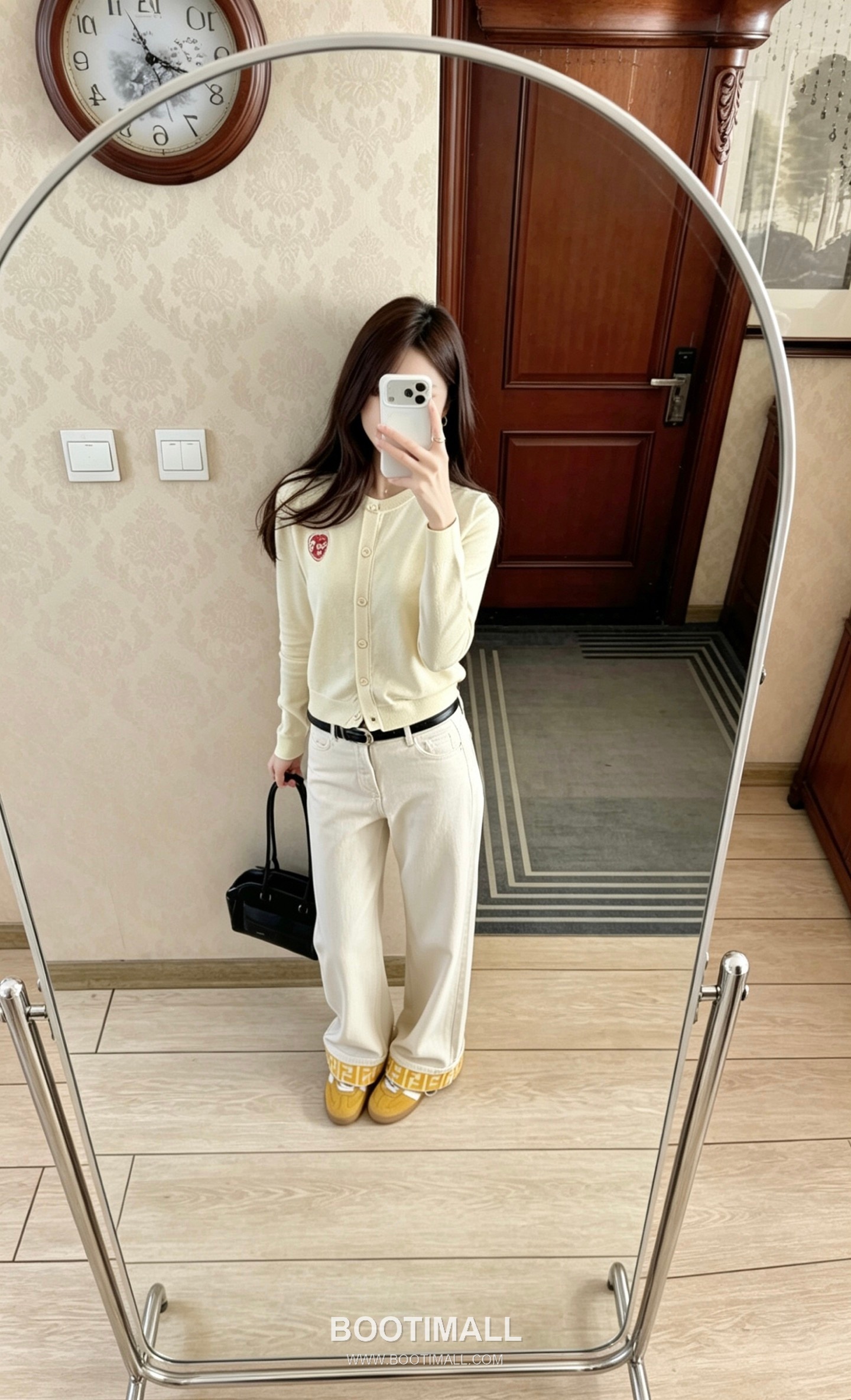 펜디 2026SS 코튼 데님 FF프린트 롤업 스트레이트핏 롱팬츠 Fendi 2026 SS Cotton Denim FF Print Roll Up Straight Fit Long Pants 5