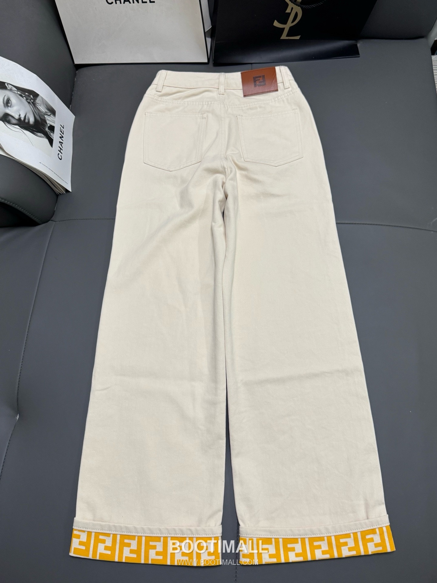 펜디 2026SS 코튼 데님 FF프린트 롤업 스트레이트핏 롱팬츠 Fendi 2026 SS Cotton Denim FF Print Roll Up Straight Fit Long Pants 15