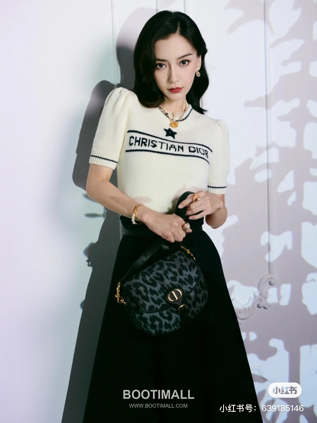 디올 2026SS 울 니트 별자수 로고 퍼프슬리브 반팔 니트 Dior 2026 SS Wool Knit Star Embroidered Logo Puff Sleeve Short Sleeve Knit 1