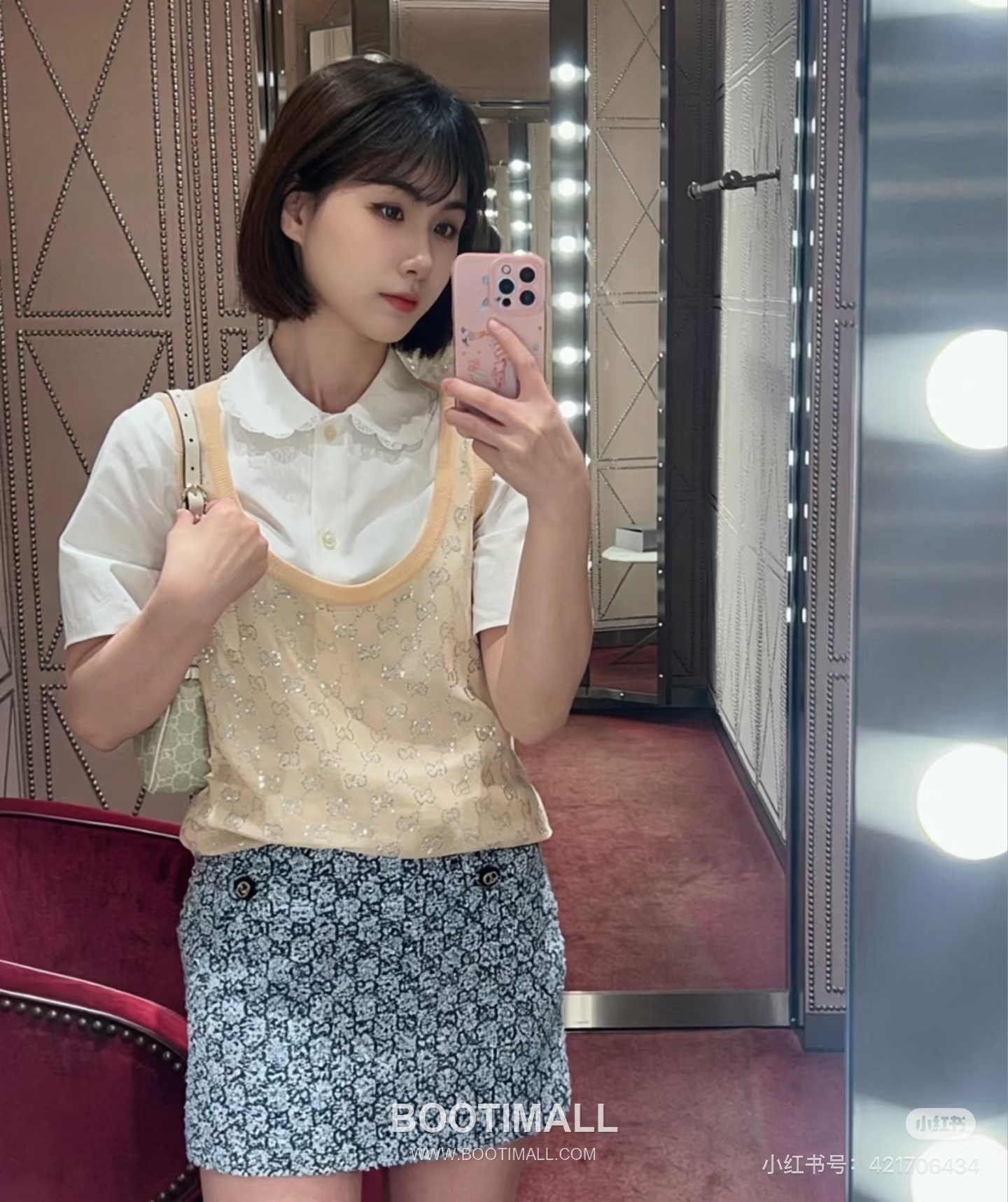 구찌 2026SS 실크 GG 크리스탈자수 슬림핏 슬리브리스 니트 Gucci 2026 SS Silk GG Crystal Embroidered Slim Fit Sleeveless Knit 8