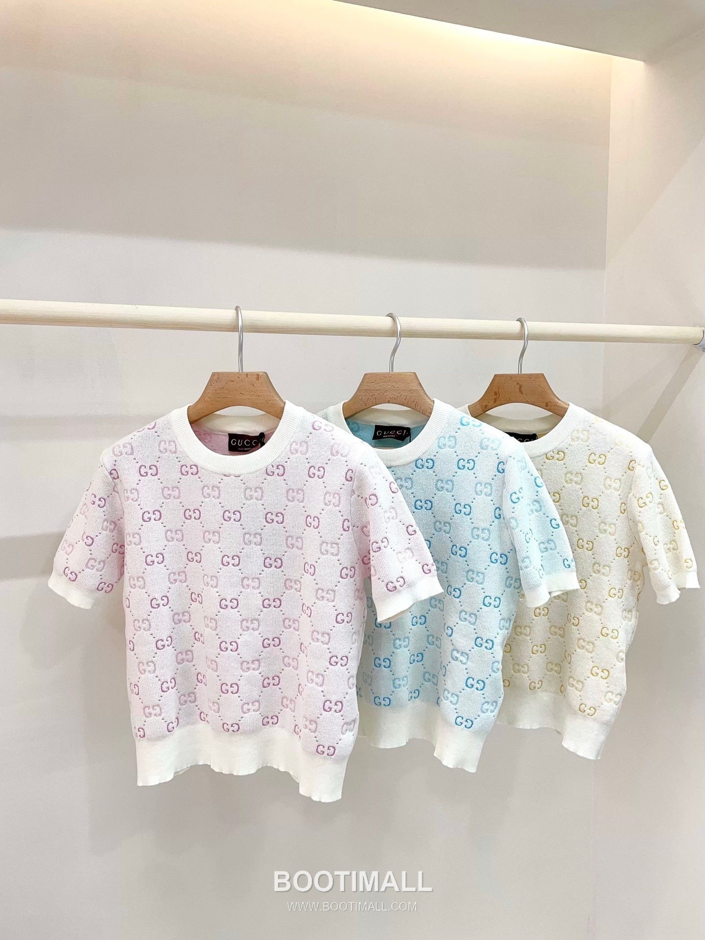 구찌 2026SS 울텐셀 GG자카드 슬림핏 반팔 니트 Gucci 2026 SS Wool Tencel GG Jacquard Slim Fit Short Sleeve Knit 10