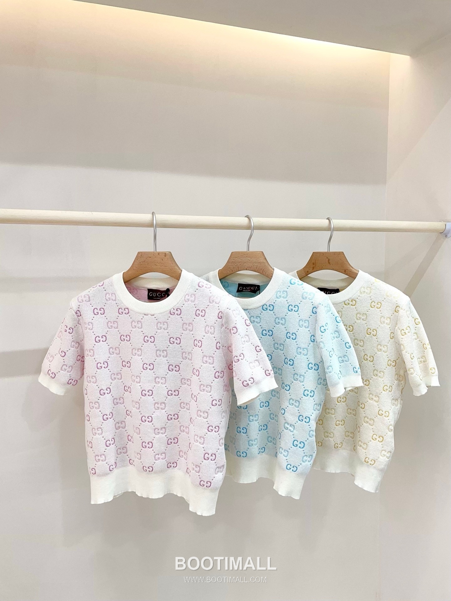 구찌 2026SS 울텐셀 GG자카드 슬림핏 반팔 니트 Gucci 2026 SS Wool Tencel GG Jacquard Slim Fit Short Sleeve Knit 11