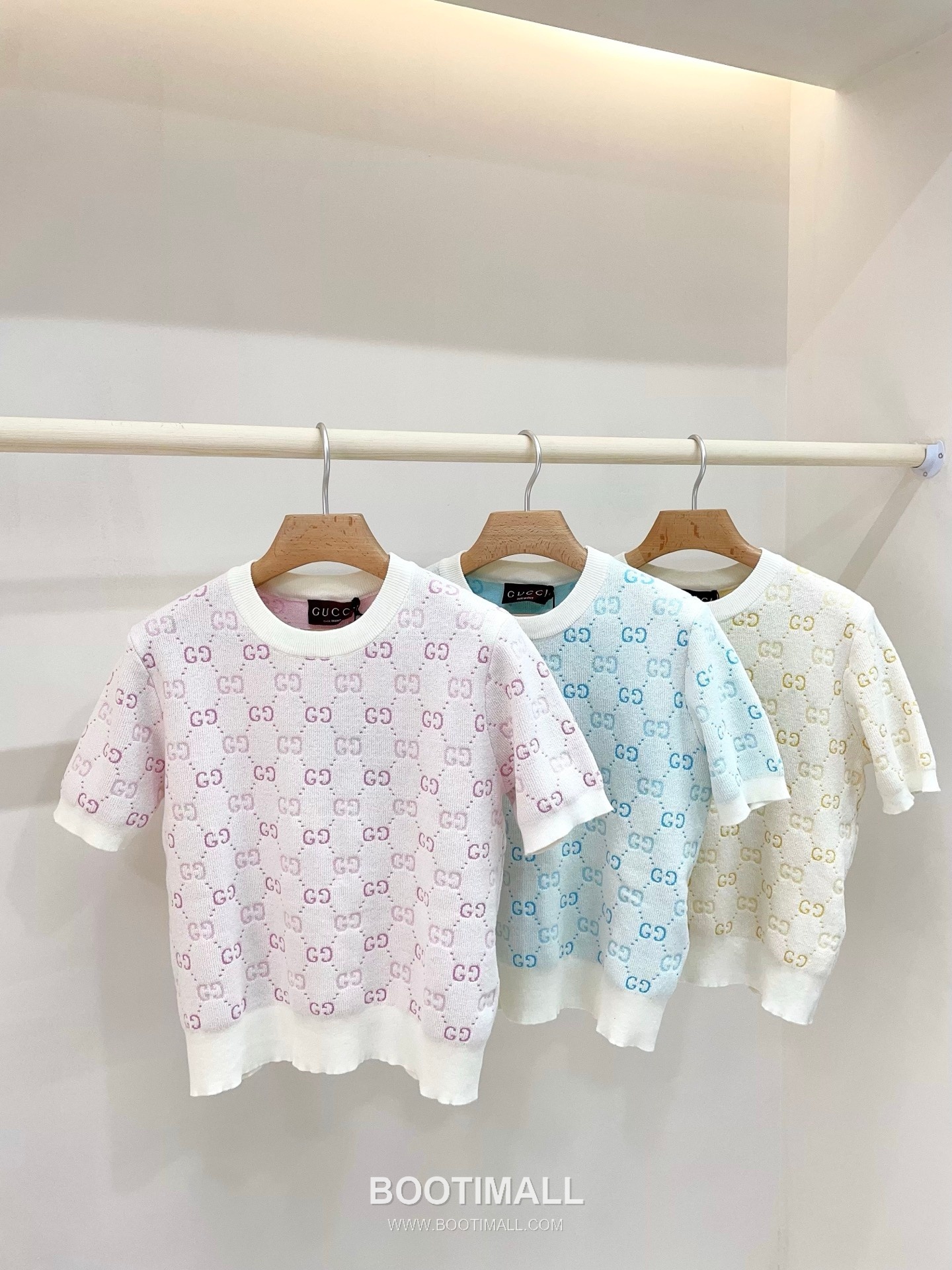 구찌 2026SS 울텐셀 GG자카드 슬림핏 반팔 니트 Gucci 2026 SS Wool Tencel GG Jacquard Slim Fit Short Sleeve Knit 12