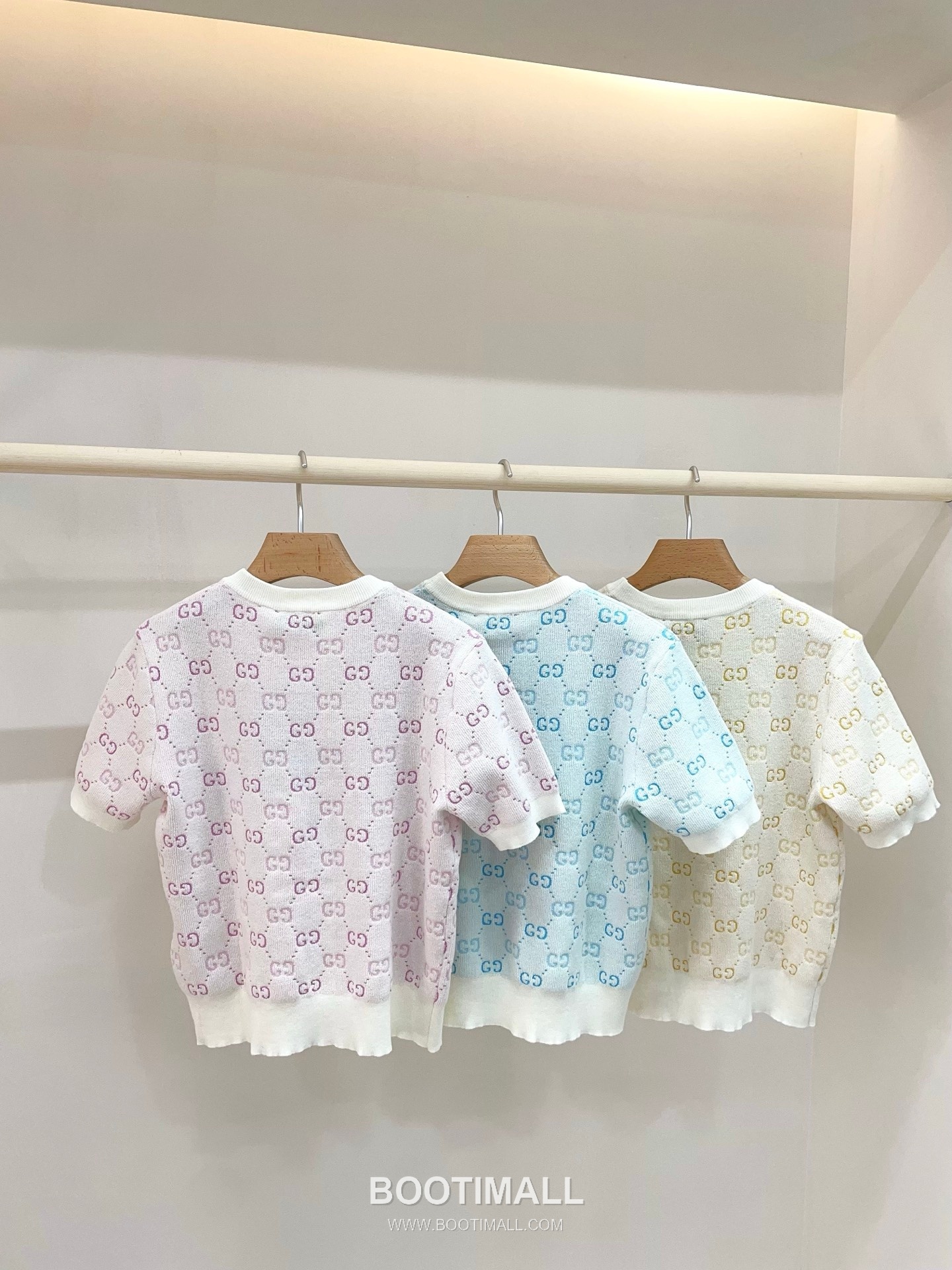 구찌 2026SS 울텐셀 GG자카드 슬림핏 반팔 니트 Gucci 2026 SS Wool Tencel GG Jacquard Slim Fit Short Sleeve Knit 13