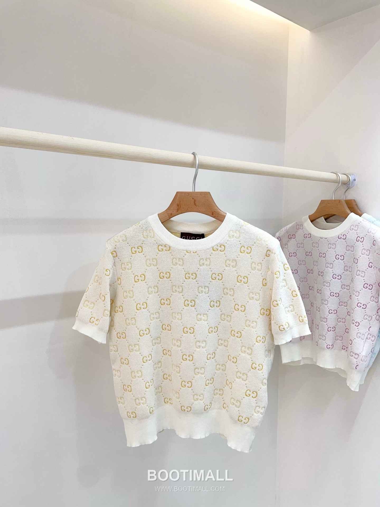 구찌 2026SS 울텐셀 GG자카드 슬림핏 반팔 니트 Gucci 2026 SS Wool Tencel GG Jacquard Slim Fit Short Sleeve Knit 17