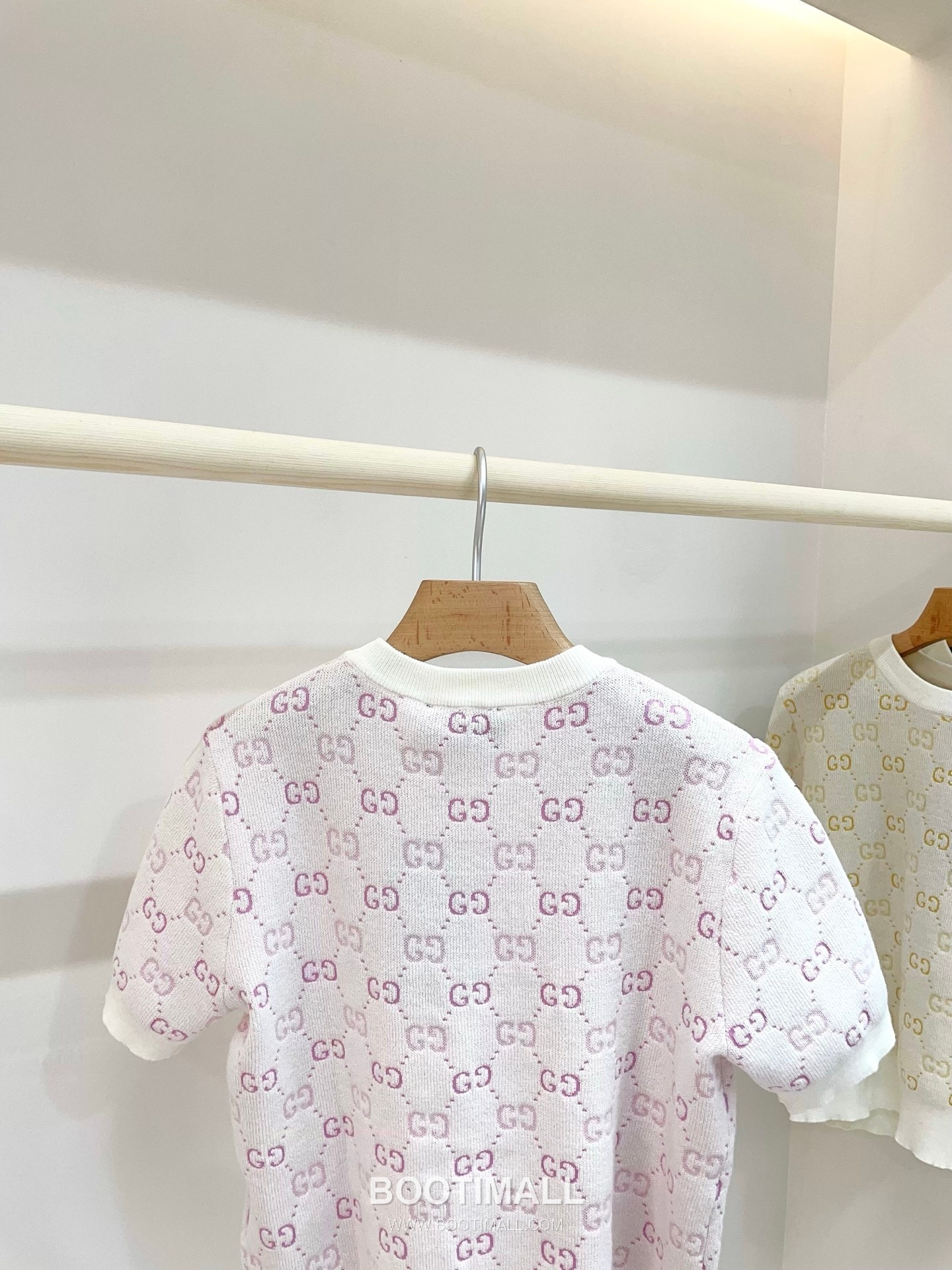 구찌 2026SS 울텐셀 GG자카드 슬림핏 반팔 니트 Gucci 2026 SS Wool Tencel GG Jacquard Slim Fit Short Sleeve Knit 24