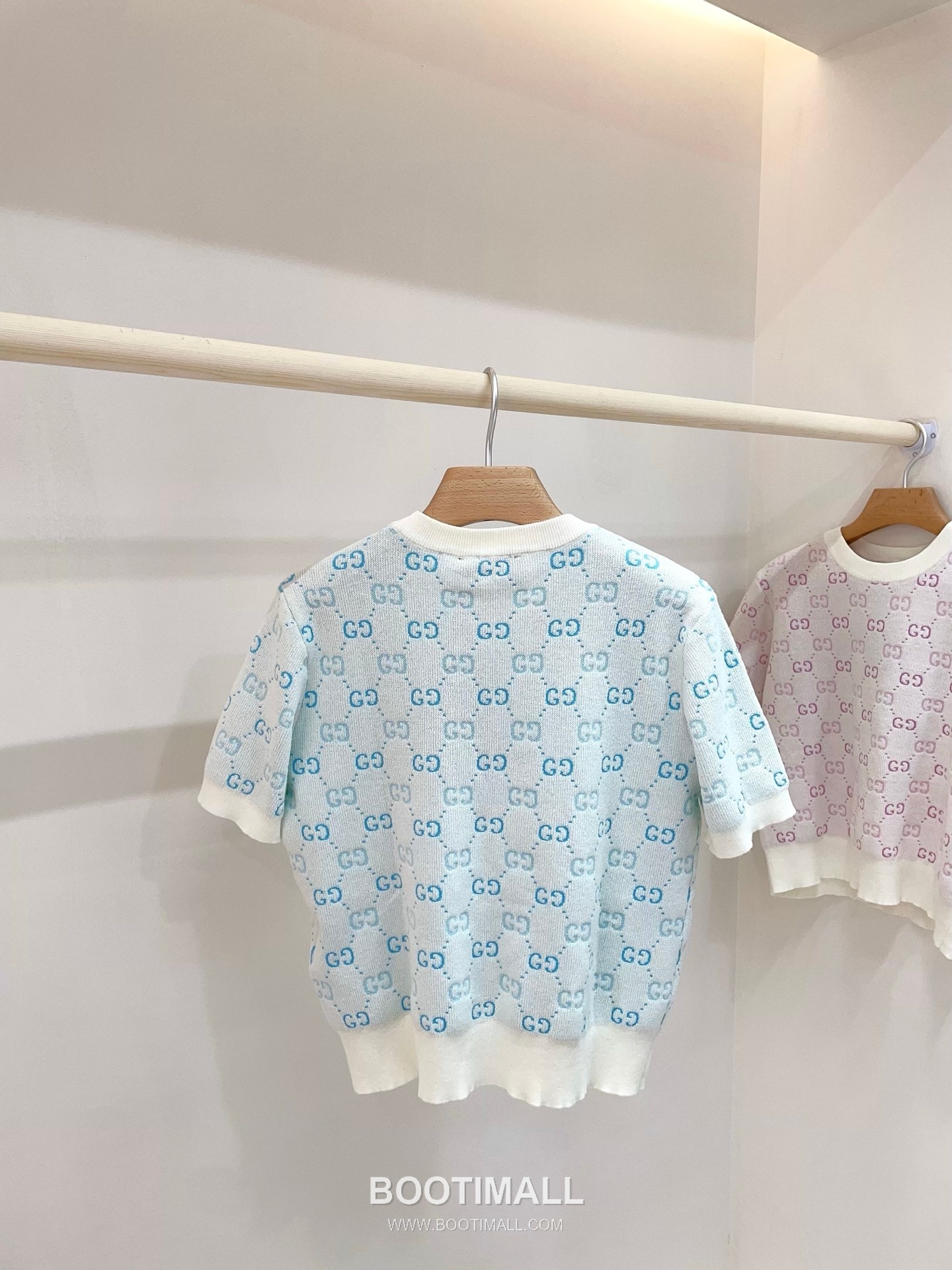 구찌 2026SS 울텐셀 GG자카드 슬림핏 반팔 니트 Gucci 2026 SS Wool Tencel GG Jacquard Slim Fit Short Sleeve Knit 4