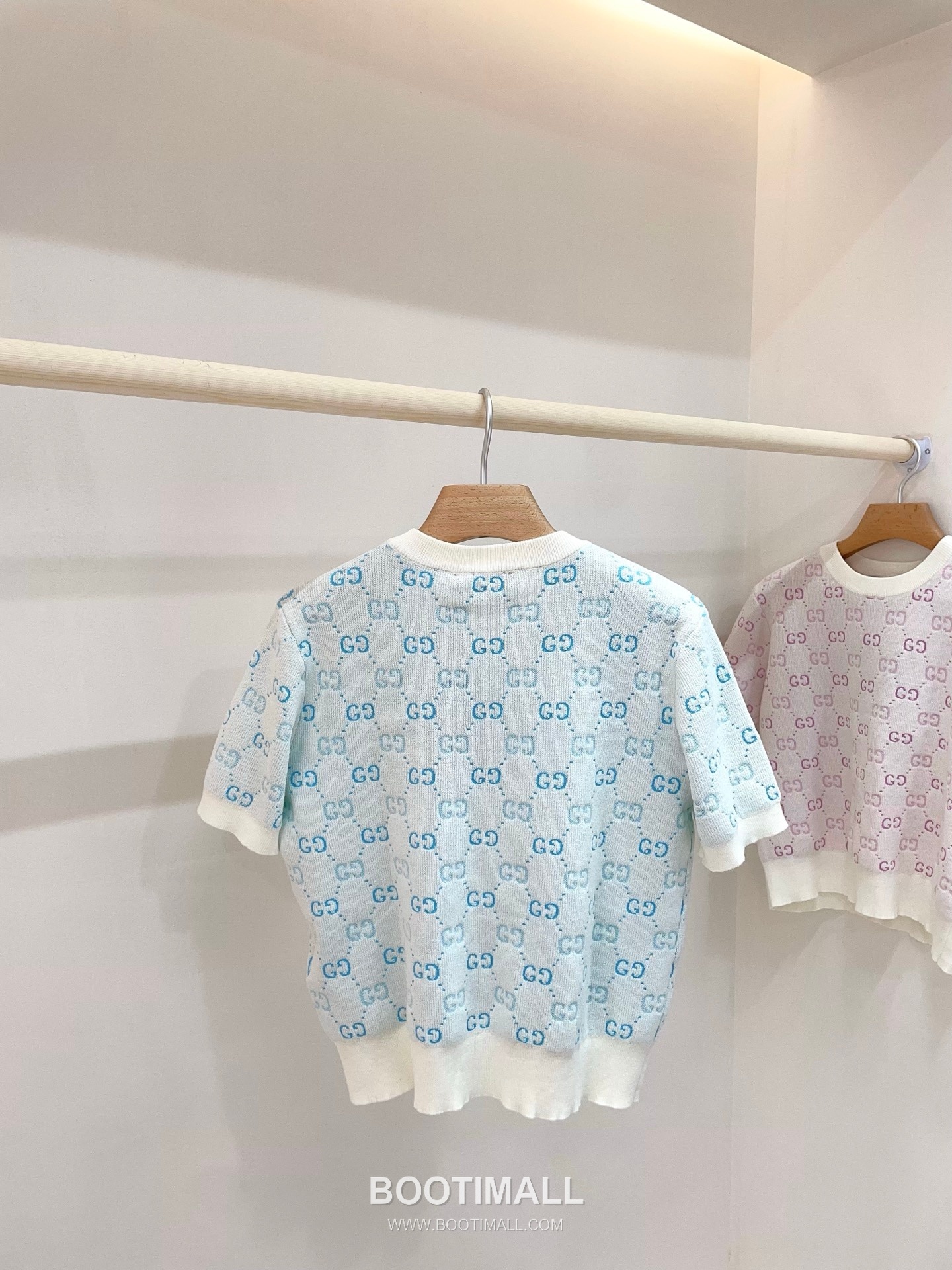 구찌 2026SS 울텐셀 GG자카드 슬림핏 반팔 니트 Gucci 2026 SS Wool Tencel GG Jacquard Slim Fit Short Sleeve Knit 5