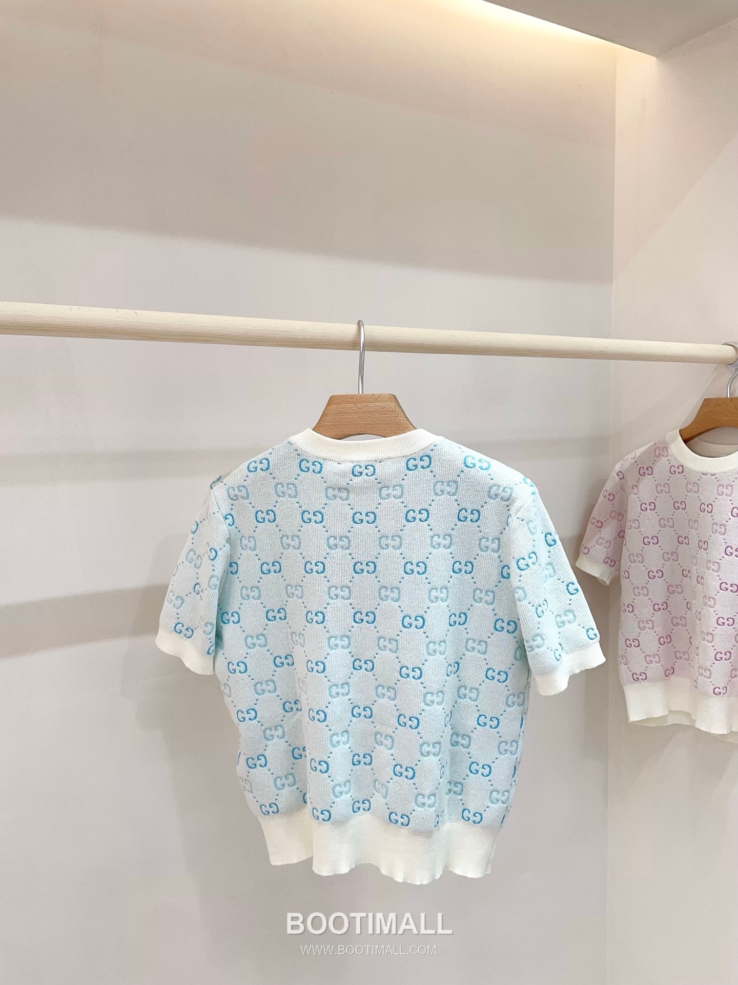 구찌 2026SS 울텐셀 GG자카드 슬림핏 반팔 니트 Gucci 2026 SS Wool Tencel GG Jacquard Slim Fit Short Sleeve Knit 6