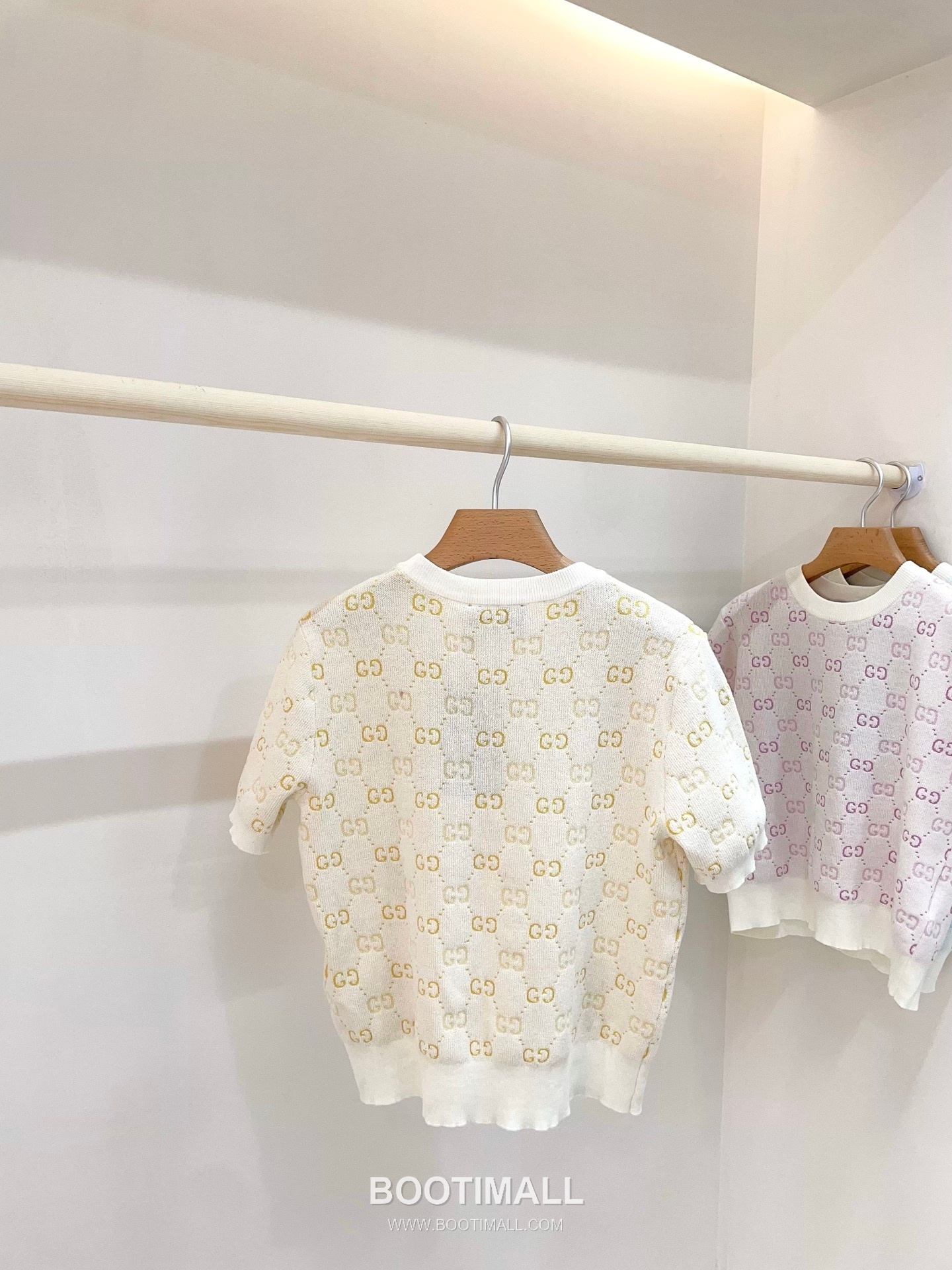 구찌 2026SS 울텐셀 GG자카드 슬림핏 반팔 니트 Gucci 2026 SS Wool Tencel GG Jacquard Slim Fit Short Sleeve Knit 4