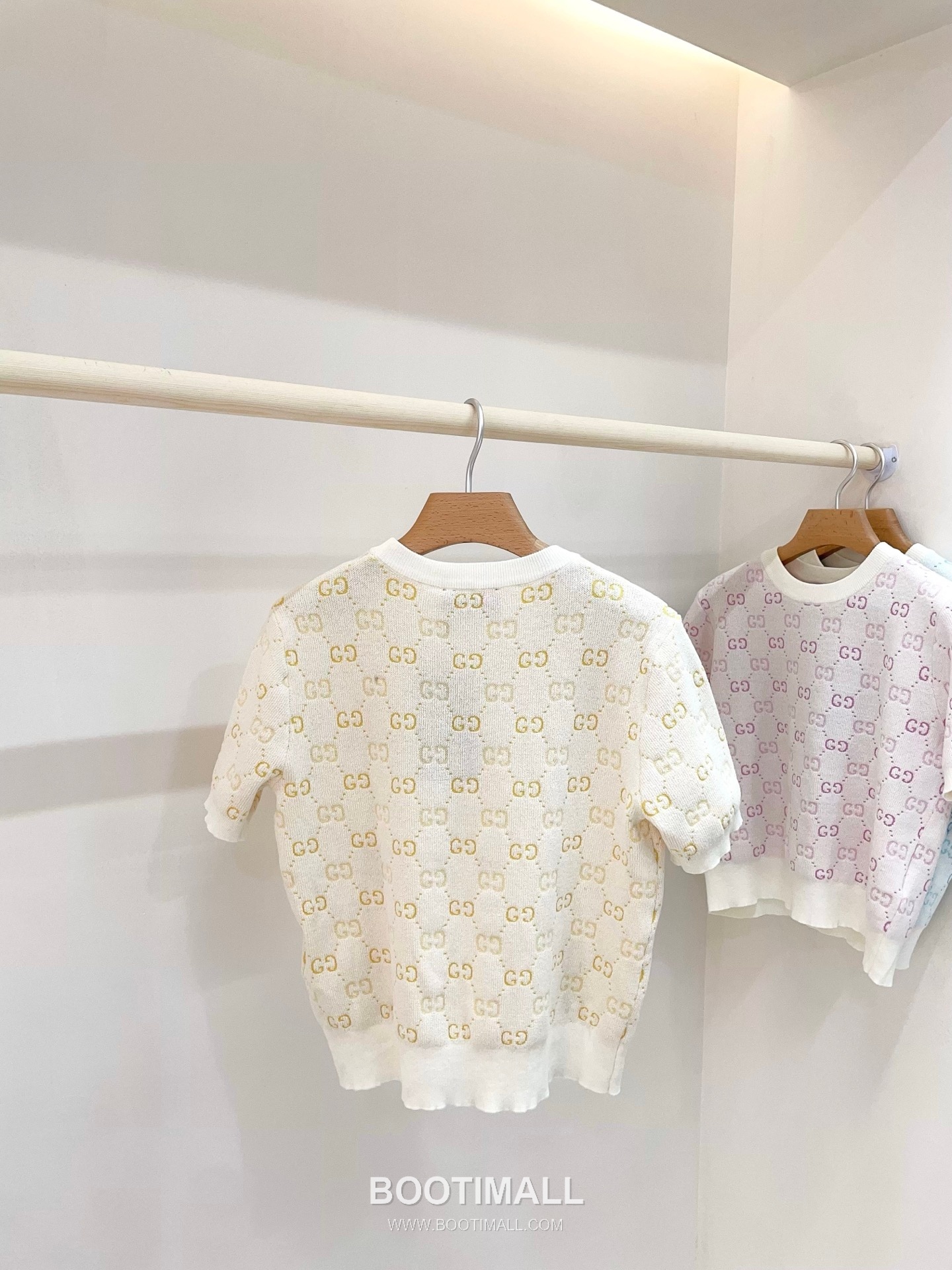 구찌 2026SS 울텐셀 GG자카드 슬림핏 반팔 니트 Gucci 2026 SS Wool Tencel GG Jacquard Slim Fit Short Sleeve Knit 5