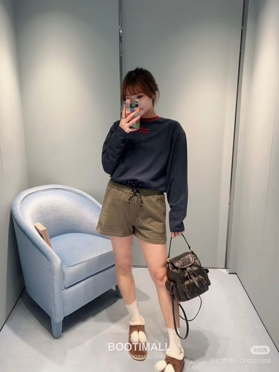 프라다 2026SS 코튼 드로스트링 로고자수 루즈핏 쇼츠 Prada 2026 SS Cotton Drawstring Logo Embroidered Loose Fit Shorts 5