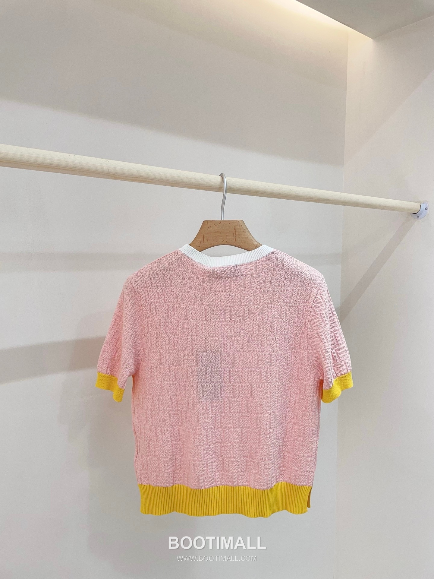 펜디 2026SS 코튼혼방 FF자카드 슬림핏 반팔 니트 Fendi 2026 SS Cotton Blend FF Jacquard Slim Fit Short Sleeve Knit 10