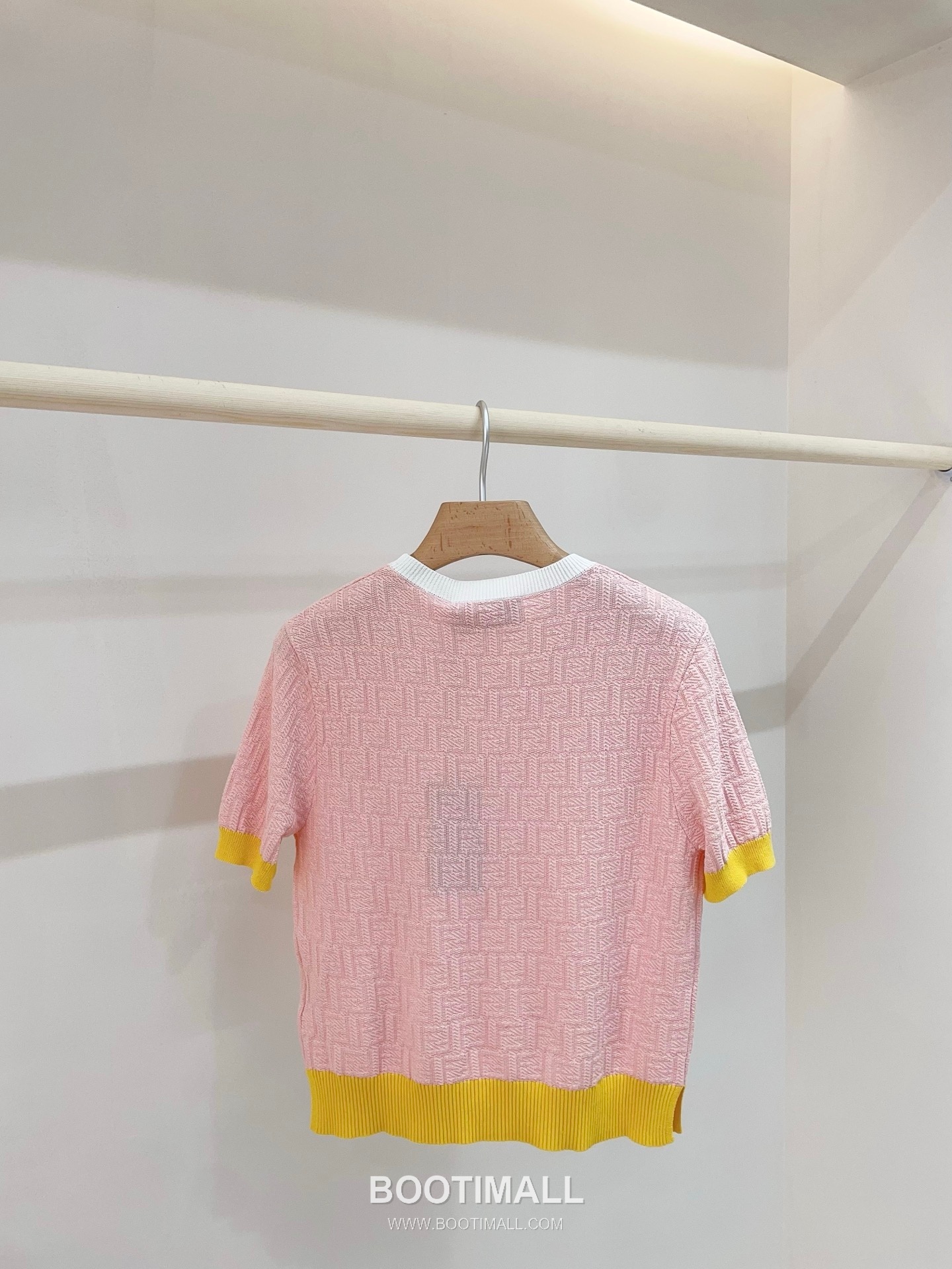 펜디 2026SS 코튼혼방 FF자카드 슬림핏 반팔 니트 Fendi 2026 SS Cotton Blend FF Jacquard Slim Fit Short Sleeve Knit 11