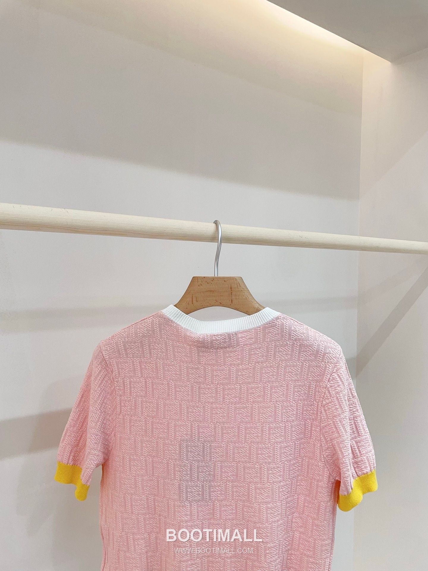 펜디 2026SS 코튼혼방 FF자카드 슬림핏 반팔 니트 Fendi 2026 SS Cotton Blend FF Jacquard Slim Fit Short Sleeve Knit 12