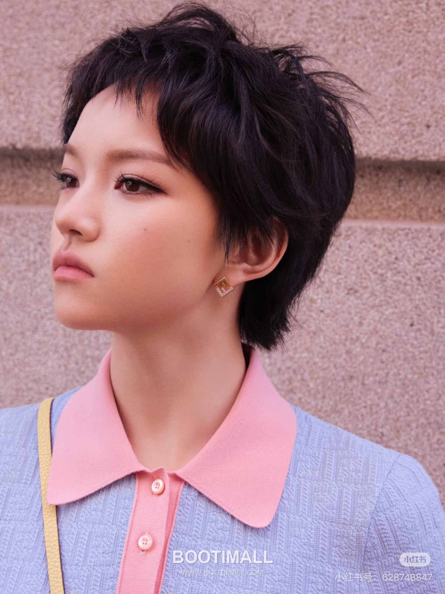 펜디 2026SS 코튼혼방 FF자카드 폴로칼라 슬림핏 미니 반팔 원피스 Fendi 2026 SS Cotton Blend FF Jacquard Polo Collar Slim Fit Mini Short Sleeve Dress 8