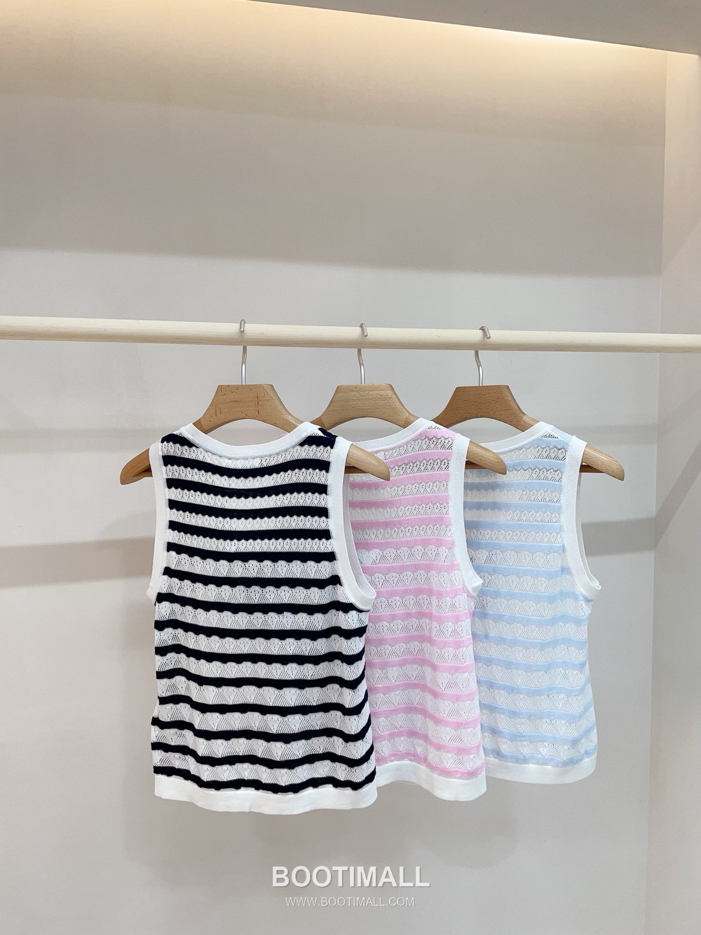 디올 2026SS 레이스니트 마리니에르 스트라이프 CD참 슬림핏 슬리브리스 니트 Dior 2026 SS Lace Knit Mariniere Stripe CD Charm Slim Fit Sleeveless Knit 5