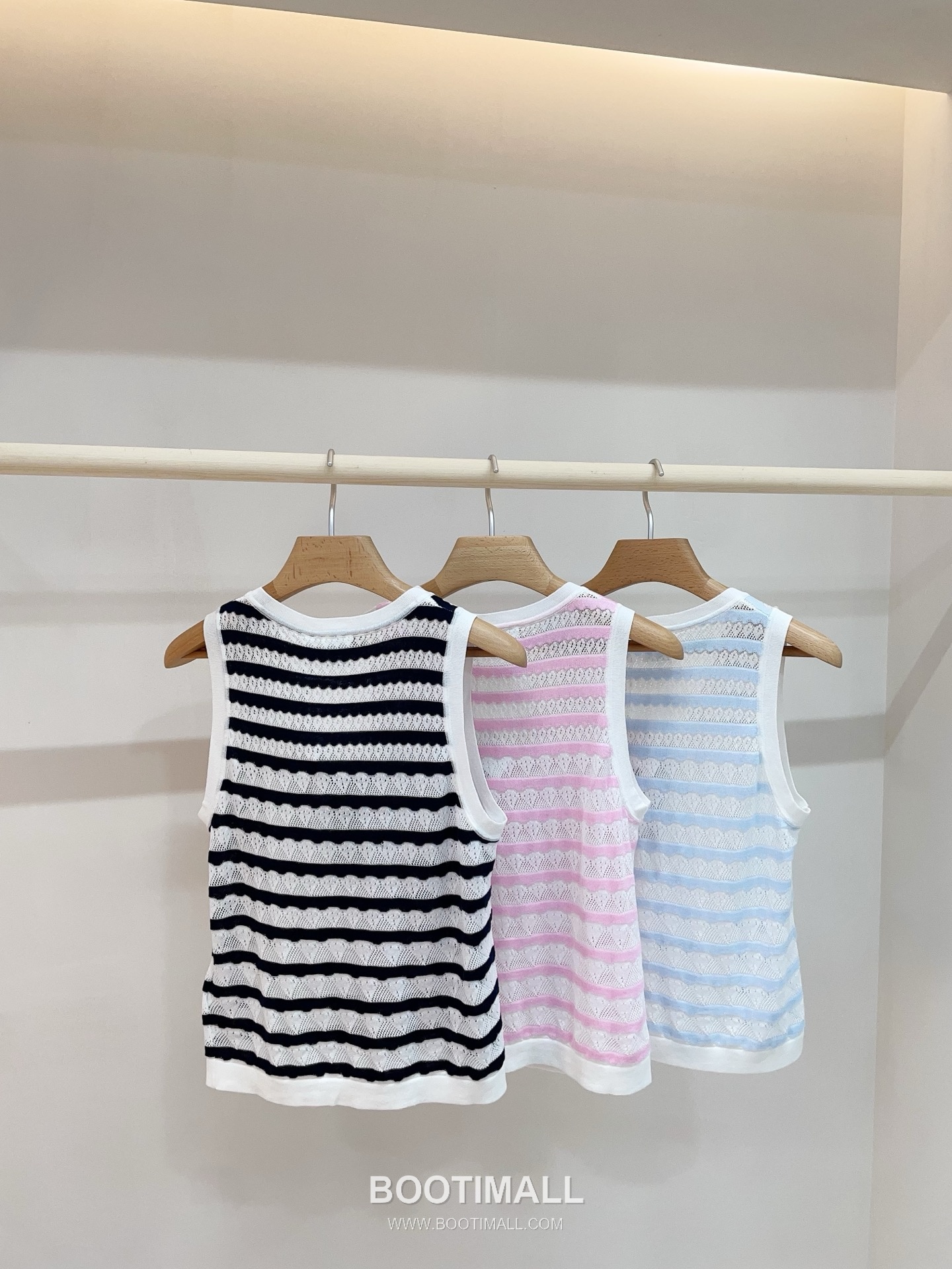 디올 2026SS 레이스니트 마리니에르 스트라이프 CD참 슬림핏 슬리브리스 니트 Dior 2026 SS Lace Knit Mariniere Stripe CD Charm Slim Fit Sleeveless Knit 6