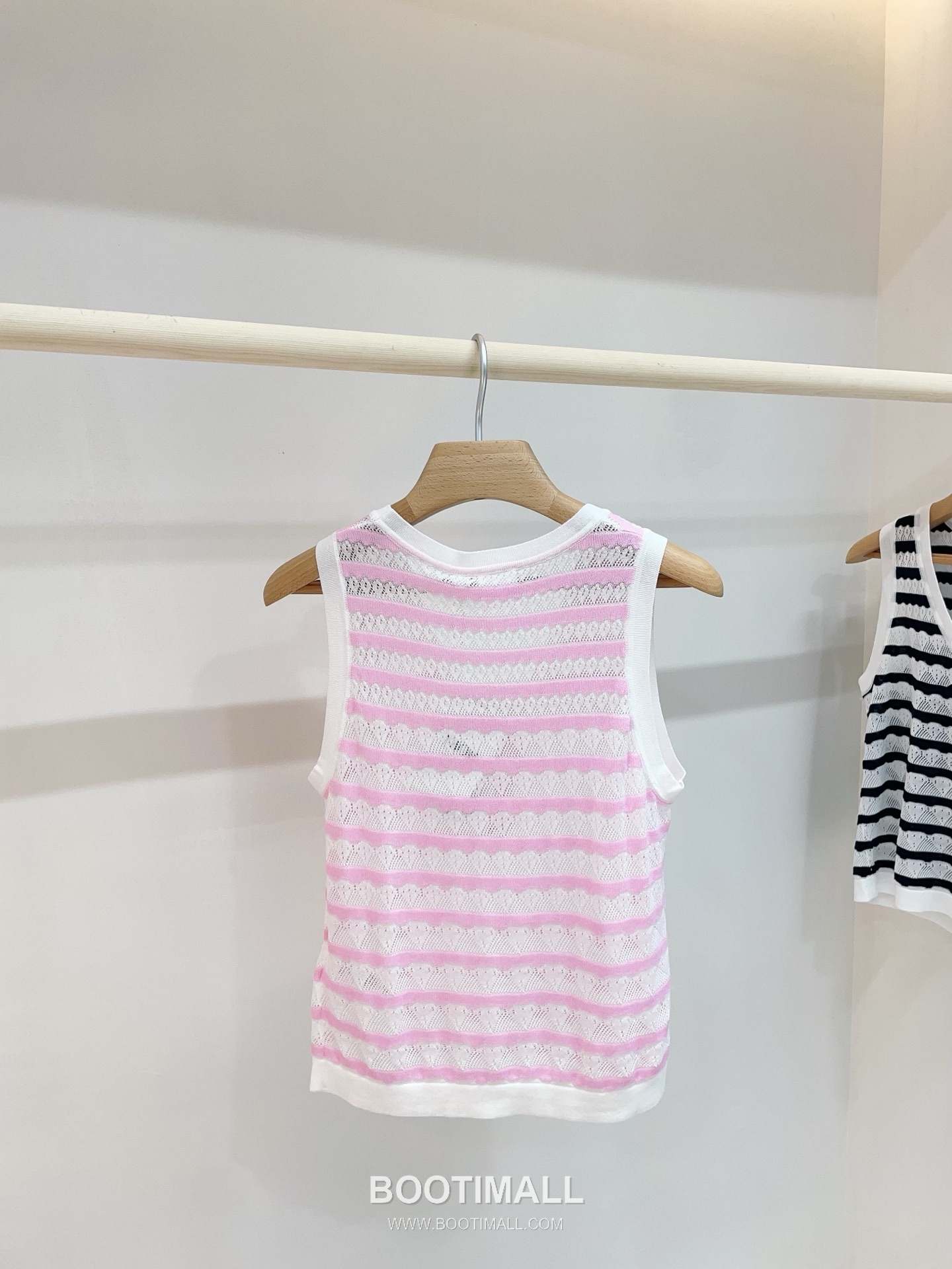 디올 2026SS 레이스니트 마리니에르 스트라이프 CD참 슬림핏 슬리브리스 니트 Dior 2026 SS Lace Knit Mariniere Stripe CD Charm Slim Fit Sleeveless Knit 5