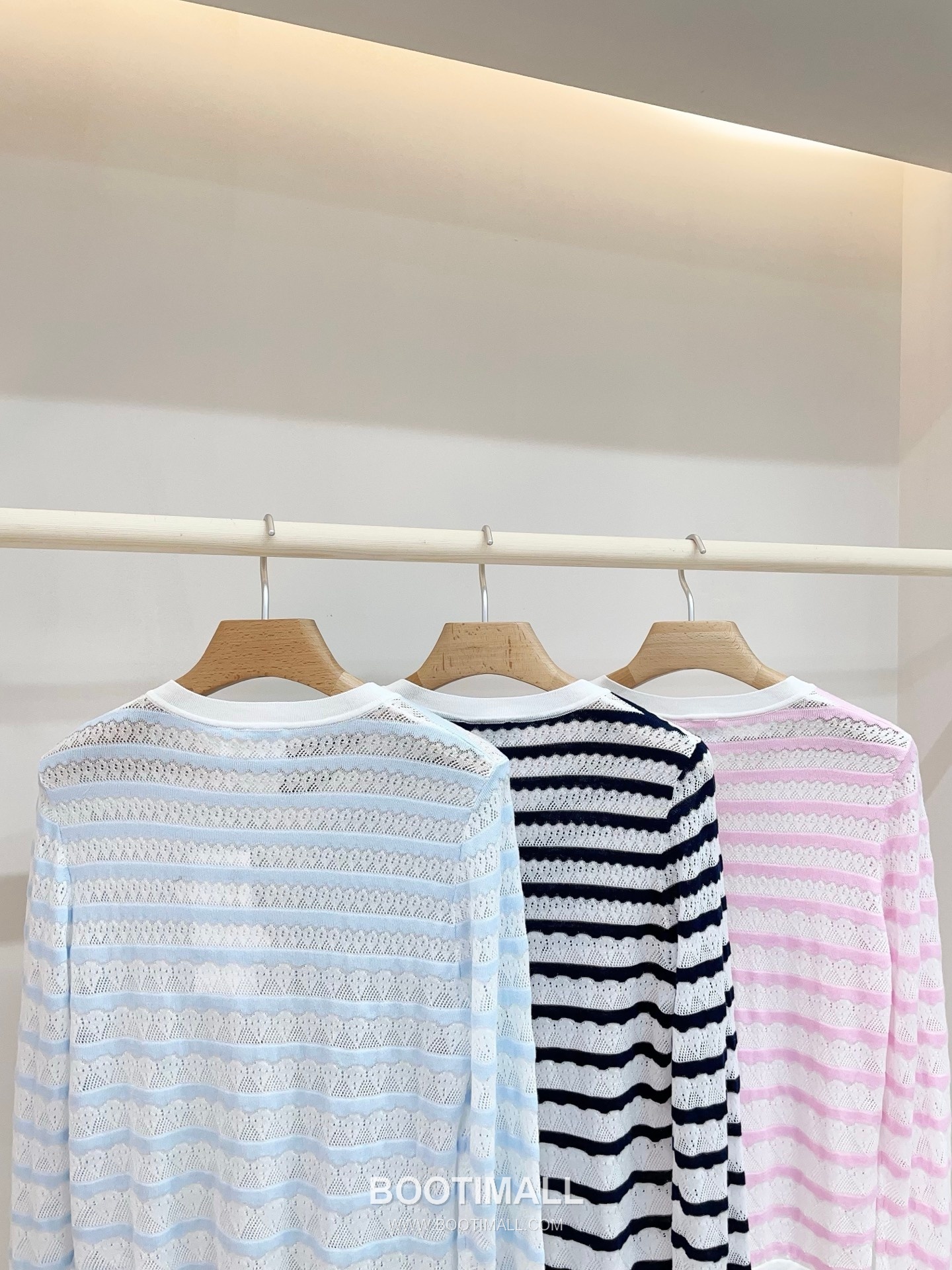 디올 2026SS 레이스니트 마리니에르 스트라이프 슬림핏 브이넥 긴팔 가디건 Dior 2026 SS Lace Knit Mariniere Stripe Slim Fit V Neck Long Sleeve Cardigan 6