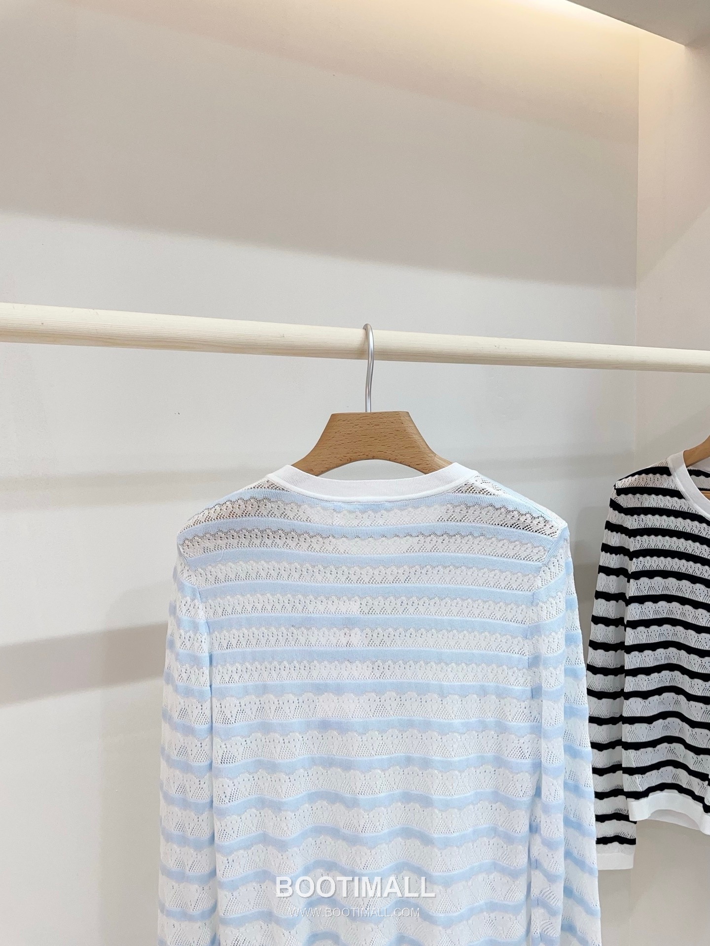 디올 2026SS 레이스니트 마리니에르 스트라이프 슬림핏 브이넥 긴팔 가디건 Dior 2026 SS Lace Knit Mariniere Stripe Slim Fit V Neck Long Sleeve Cardigan 15