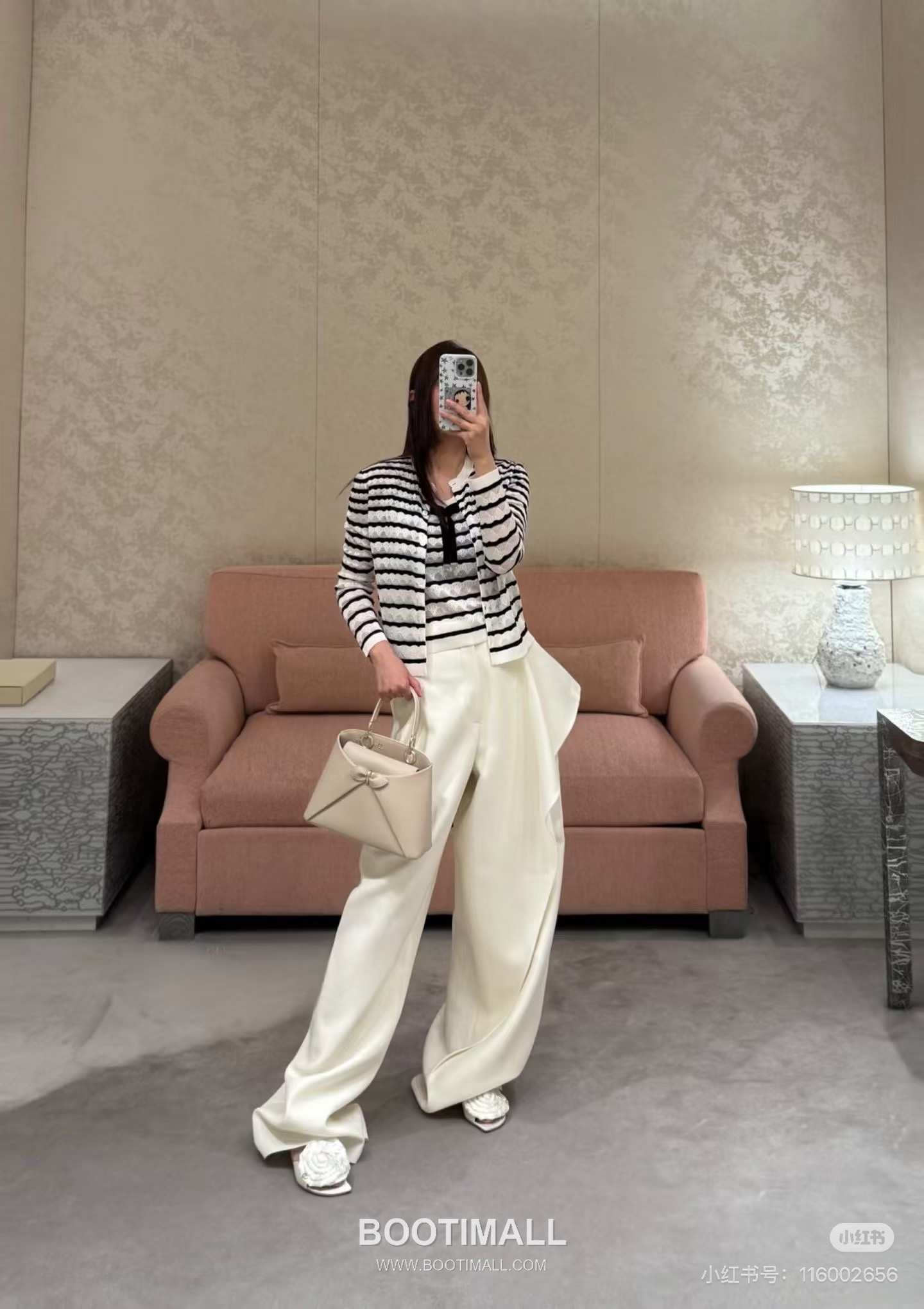 디올 2026SS 레이스니트 마리니에르 스트라이프 슬림핏 브이넥 긴팔 가디건 Dior 2026 SS Lace Knit Mariniere Stripe Slim Fit V Neck Long Sleeve Cardigan 5