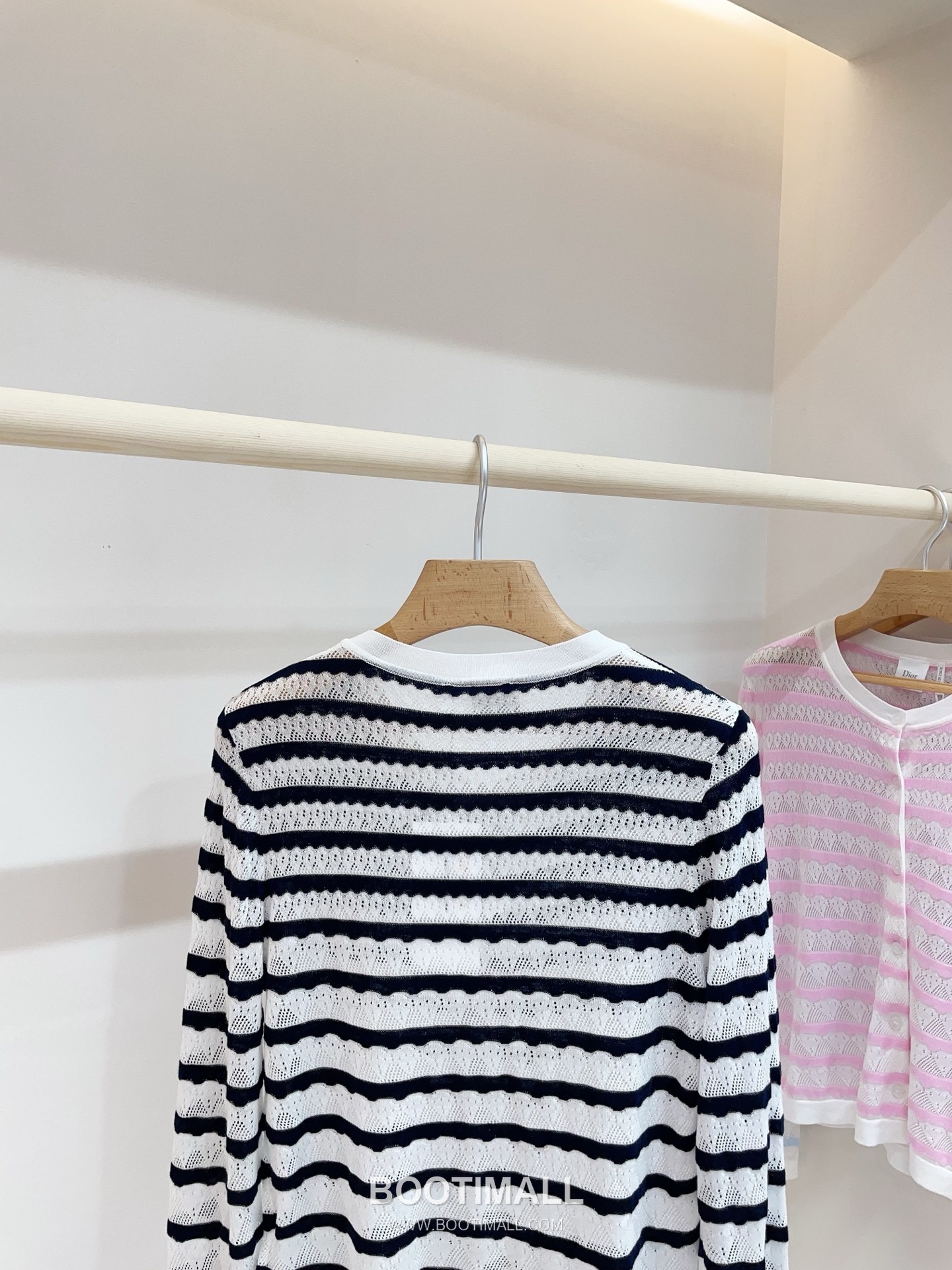 디올 2026SS 레이스니트 마리니에르 스트라이프 슬림핏 브이넥 긴팔 가디건 Dior 2026 SS Lace Knit Mariniere Stripe Slim Fit V Neck Long Sleeve Cardigan 15