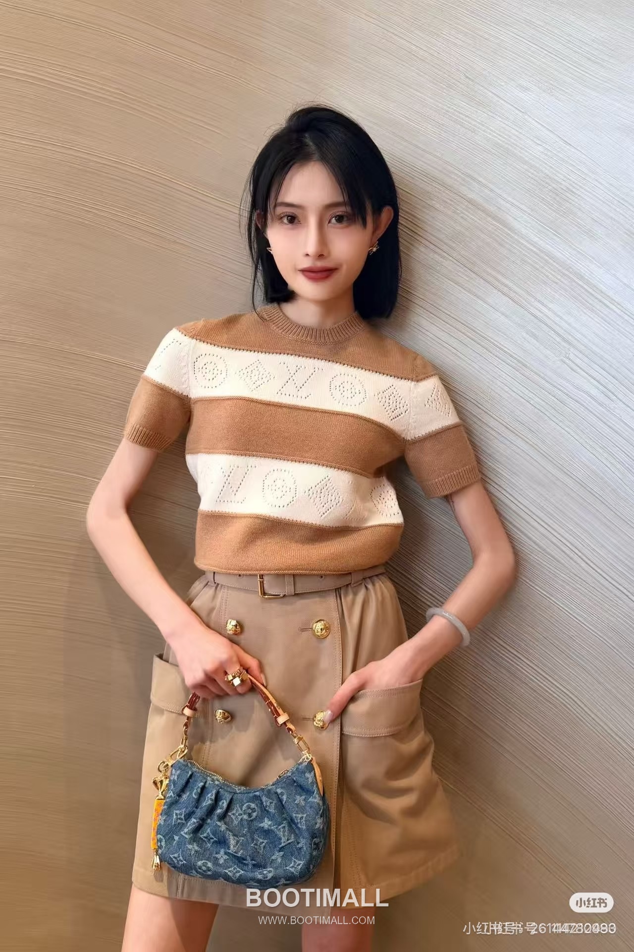 루이비통 2026SS 울캐시미어 모노그램 플로럴 슬림핏 반팔 니트 Louis Vuitton 2026 SS Wool Cashmere Monogram Floral Slim Fit Short Sleeve Knit 3