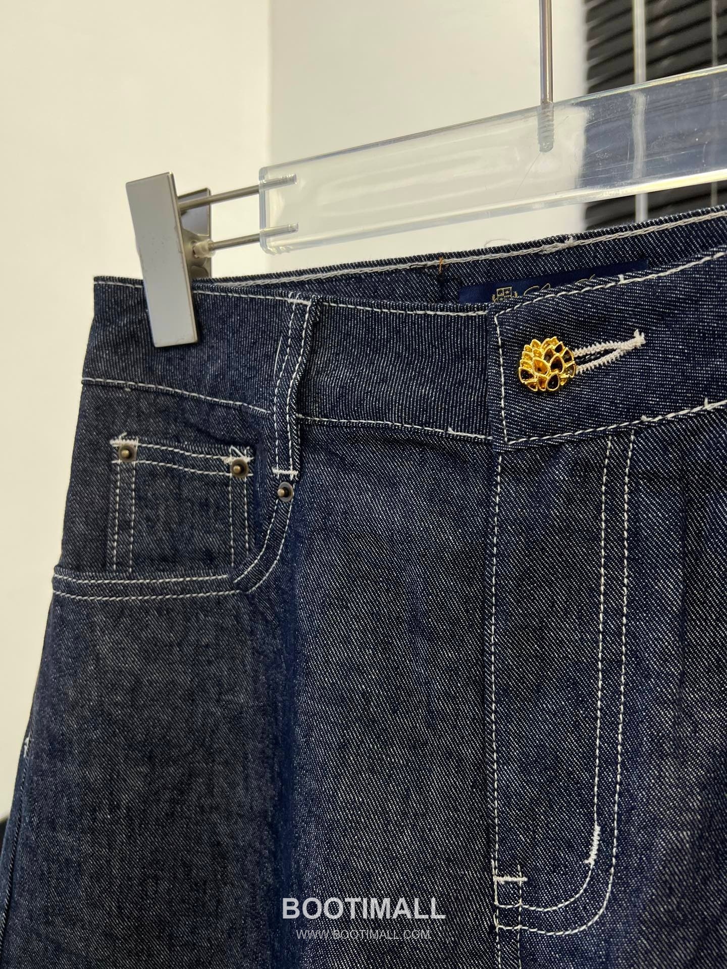 루이비통 2026SS 코튼 데님 A라인 와이드핏 버뮤다 쇼츠 Louis Vuitton 2026 SS Cotton Denim A Line Wide Fit Bermuda Shorts 6