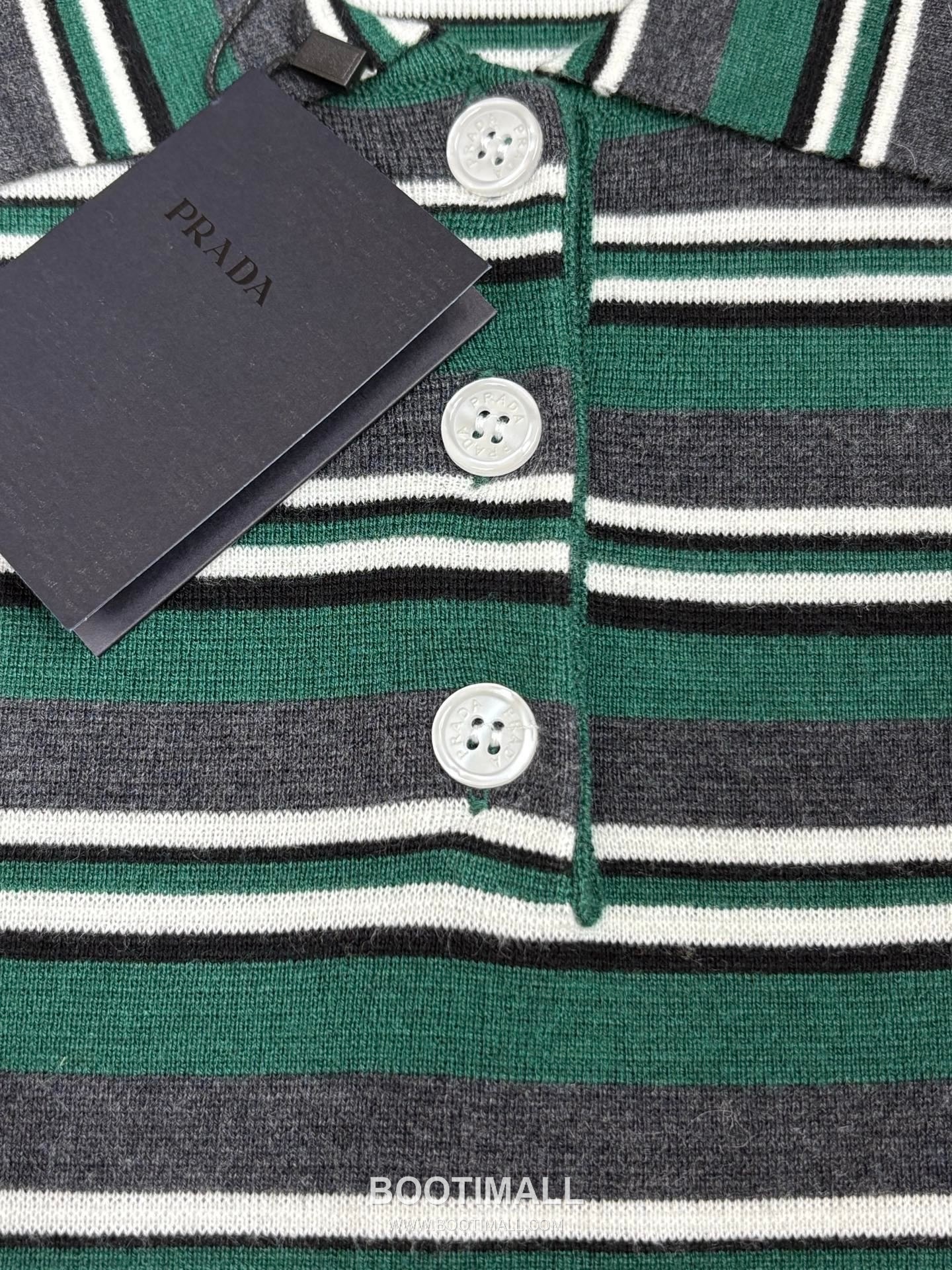 디올 2026SS 울코튼 혼방 스트라이프 로고자수 슬림핏 폴로 반팔 니트 Dior 2026 SS Wool Cotton Blend Stripe Logo Embroidered Slim Fit Polo Short Sleeve Knit 9