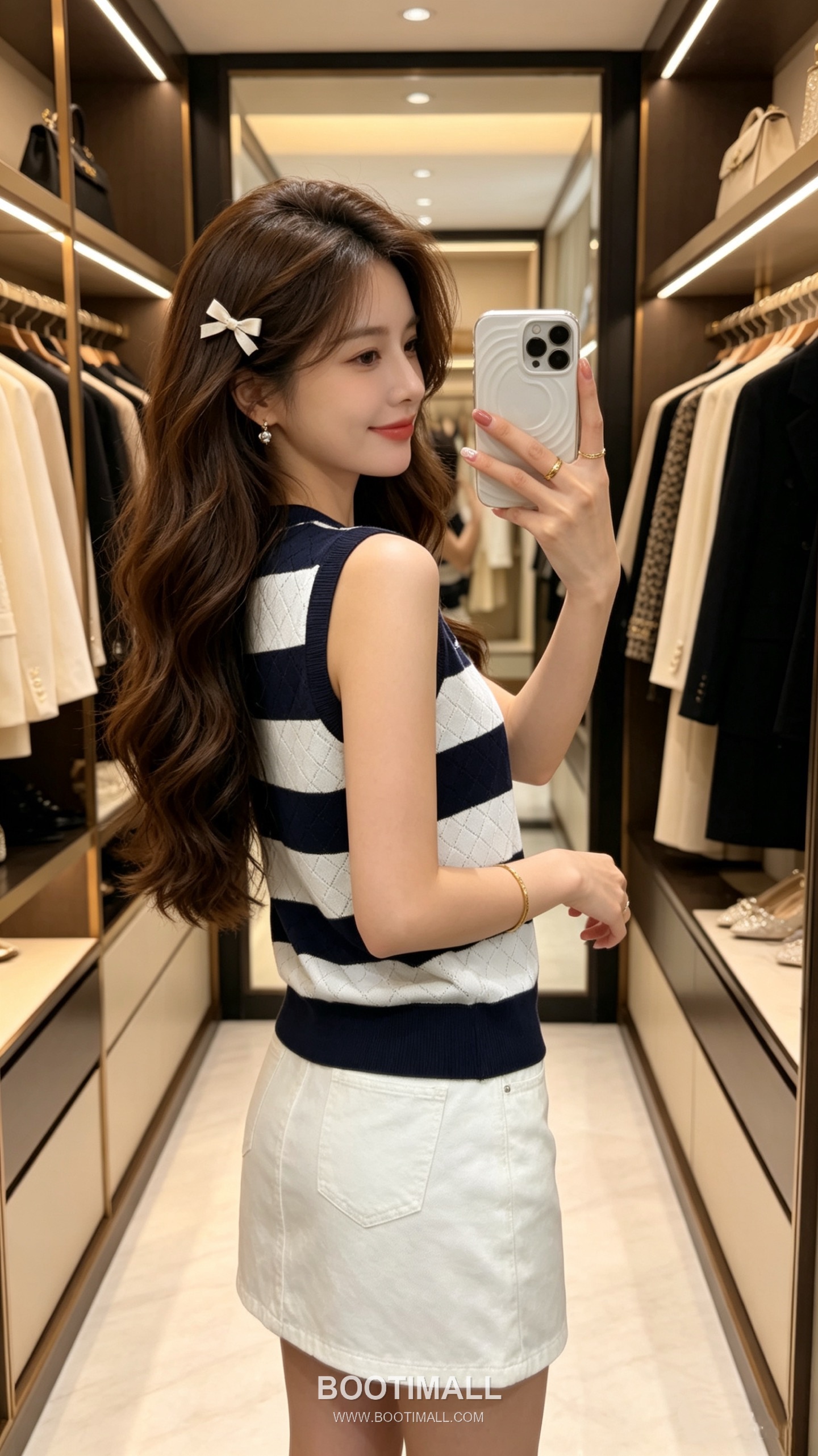 디올 2026SS 캐시미어실크 혼방 스트라이프 다이아자카드 로고자수 슬림핏 슬리브리스 니트 Dior 2026 SS Cashmere Silk Blend Stripe Diamond Jacquard Logo Embroidered Slim Fit Sleeveless Knit 4