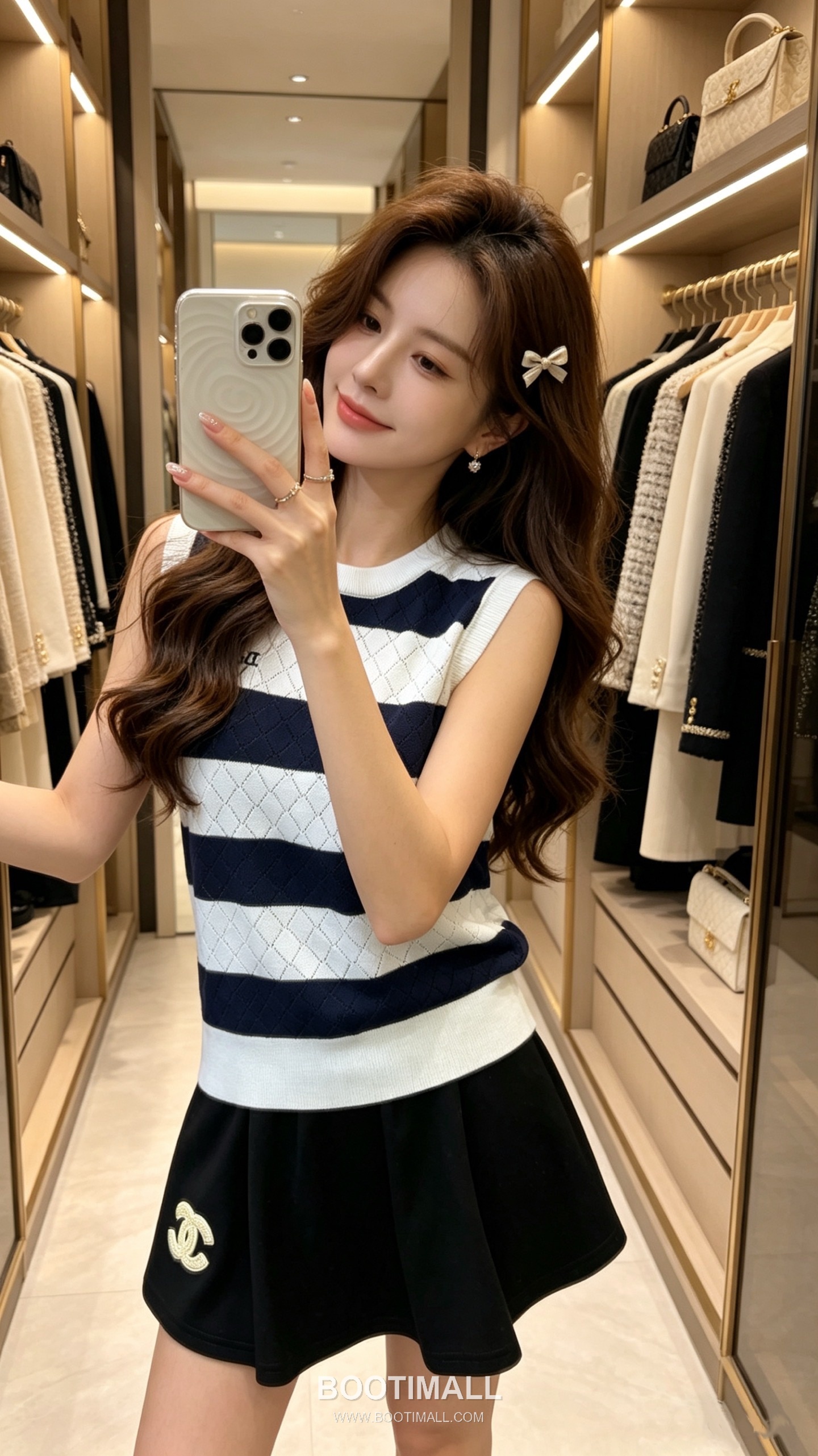 디올 2026SS 캐시미어실크 혼방 스트라이프 다이아자카드 로고자수 슬림핏 슬리브리스 니트 Dior 2026 SS Cashmere Silk Blend Stripe Diamond Jacquard Logo Embroidered Slim Fit Sleeveless Knit 2