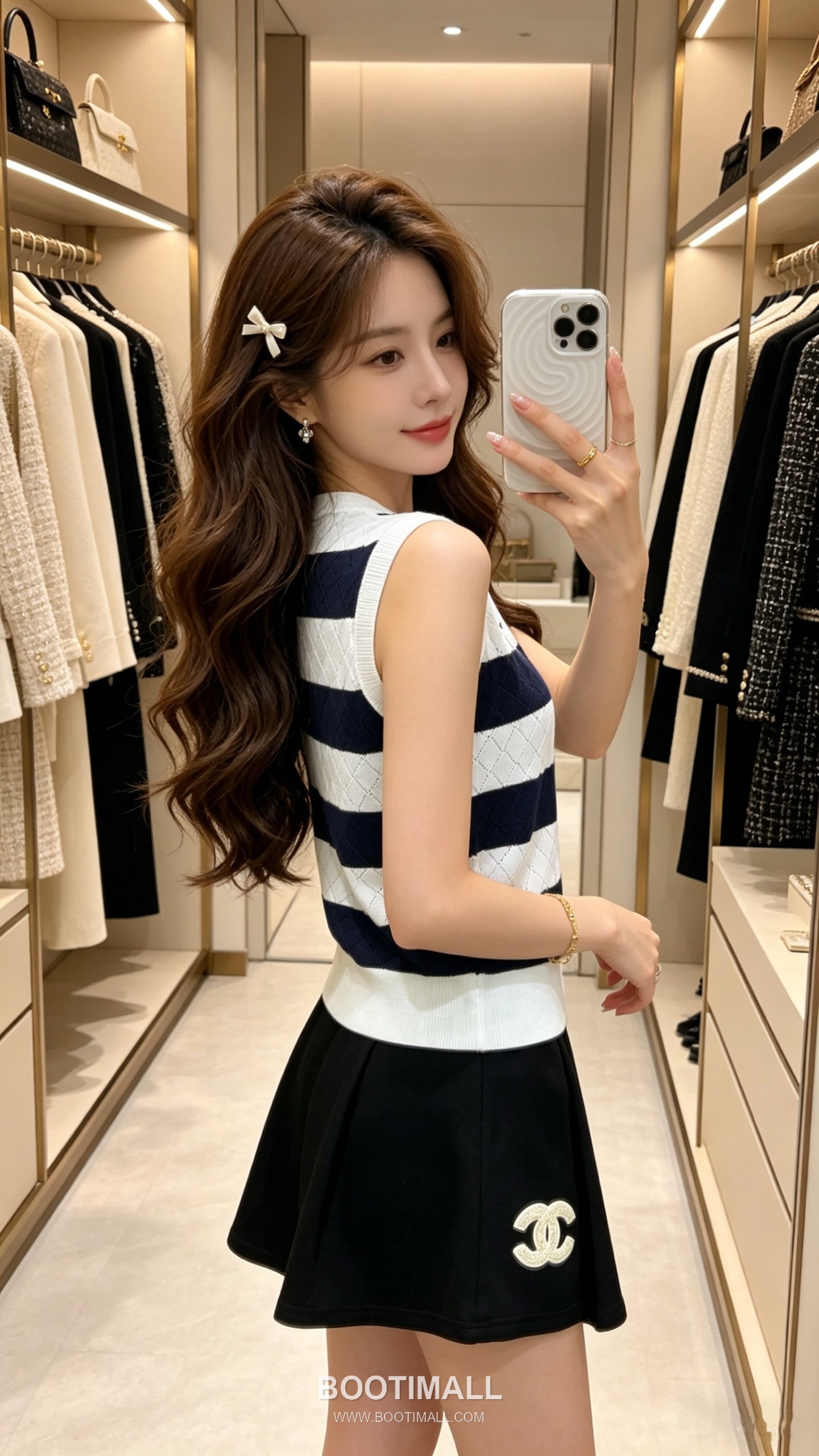 디올 2026SS 캐시미어실크 혼방 스트라이프 다이아자카드 로고자수 슬림핏 슬리브리스 니트 Dior 2026 SS Cashmere Silk Blend Stripe Diamond Jacquard Logo Embroidered Slim Fit Sleeveless Knit 4