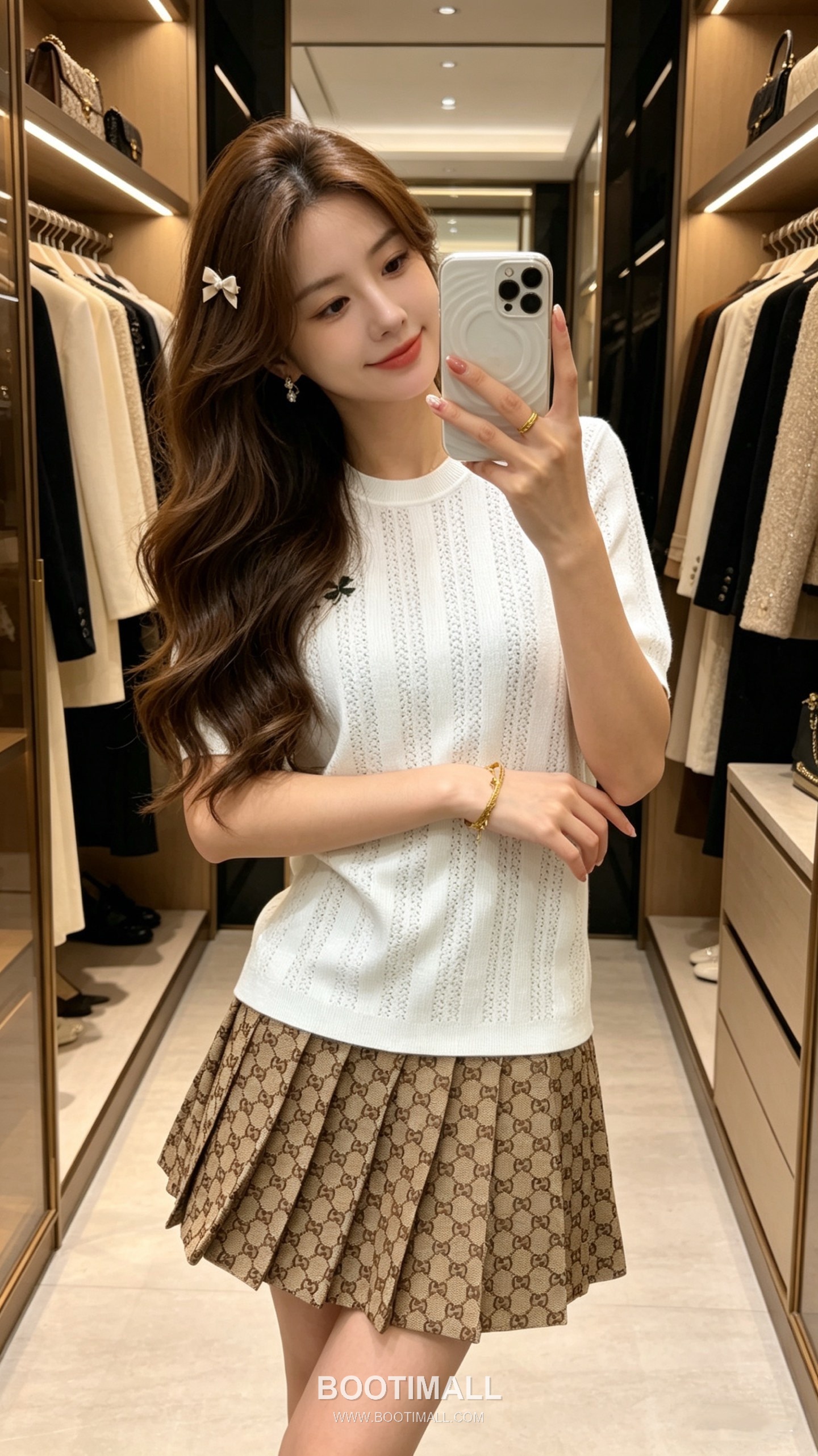 디올 2026SS 캐시미어실크 혼방 오픈워크 플로럴 로고자수 슬림핏 반팔 니트 Dior 2026 SS Cashmere Silk Blend Openwork Floral Logo Embroidered Slim Fit Short Sleeve Knit 1