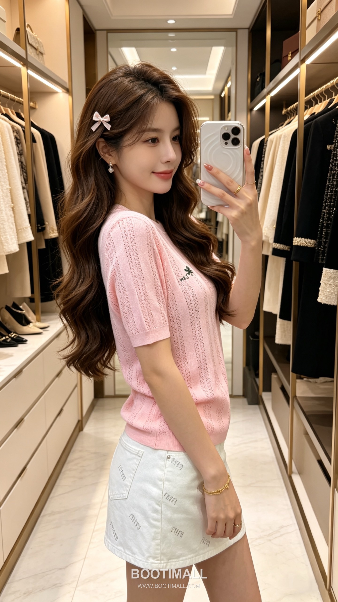 디올 2026SS 캐시미어실크 혼방 오픈워크 플로럴 로고자수 슬림핏 반팔 니트 Dior 2026 SS Cashmere Silk Blend Openwork Floral Logo Embroidered Slim Fit Short Sleeve Knit 4