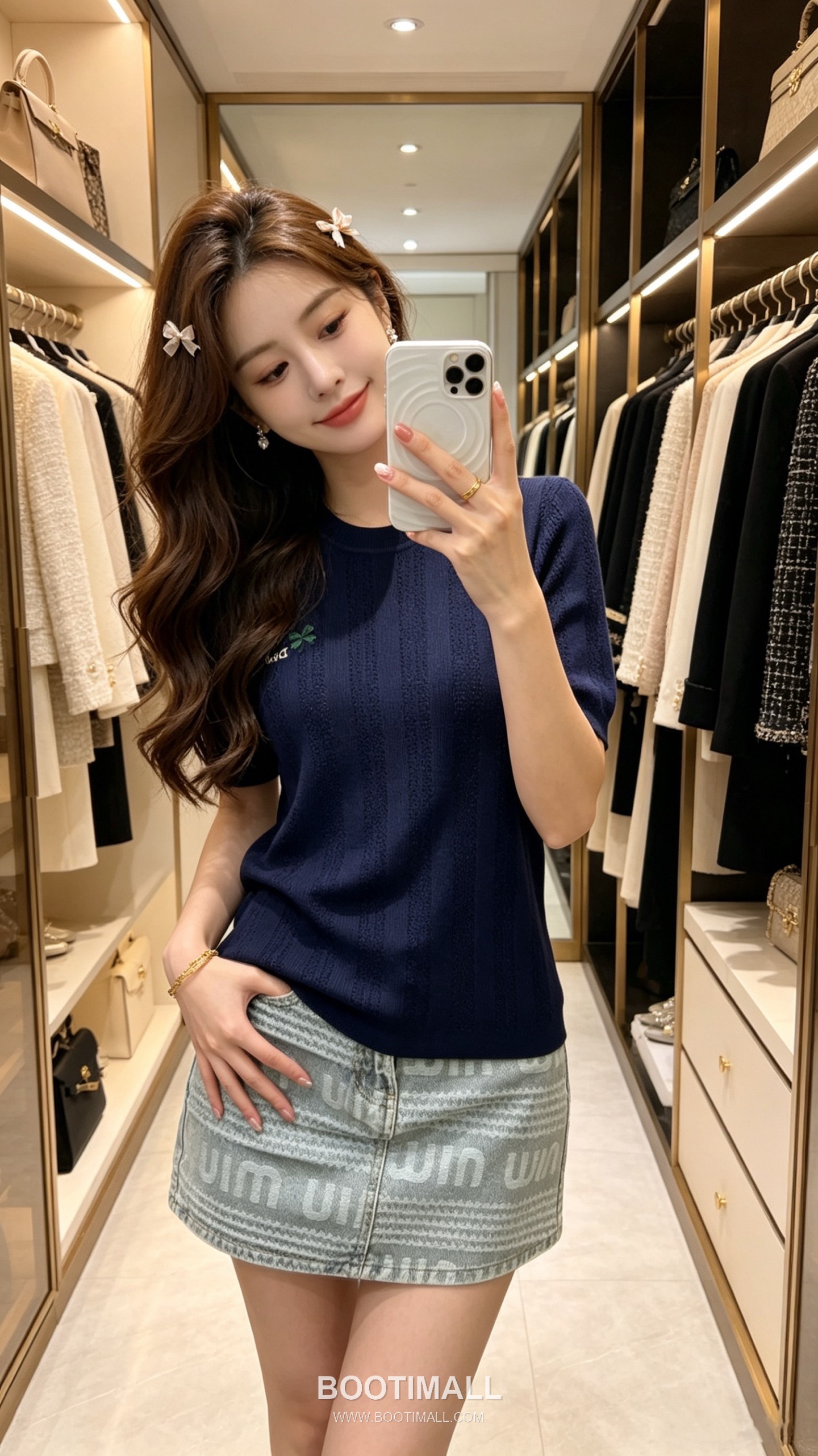 디올 2026SS 캐시미어실크 혼방 오픈워크 플로럴 로고자수 슬림핏 반팔 니트 Dior 2026 SS Cashmere Silk Blend Openwork Floral Logo Embroidered Slim Fit Short Sleeve Knit 3