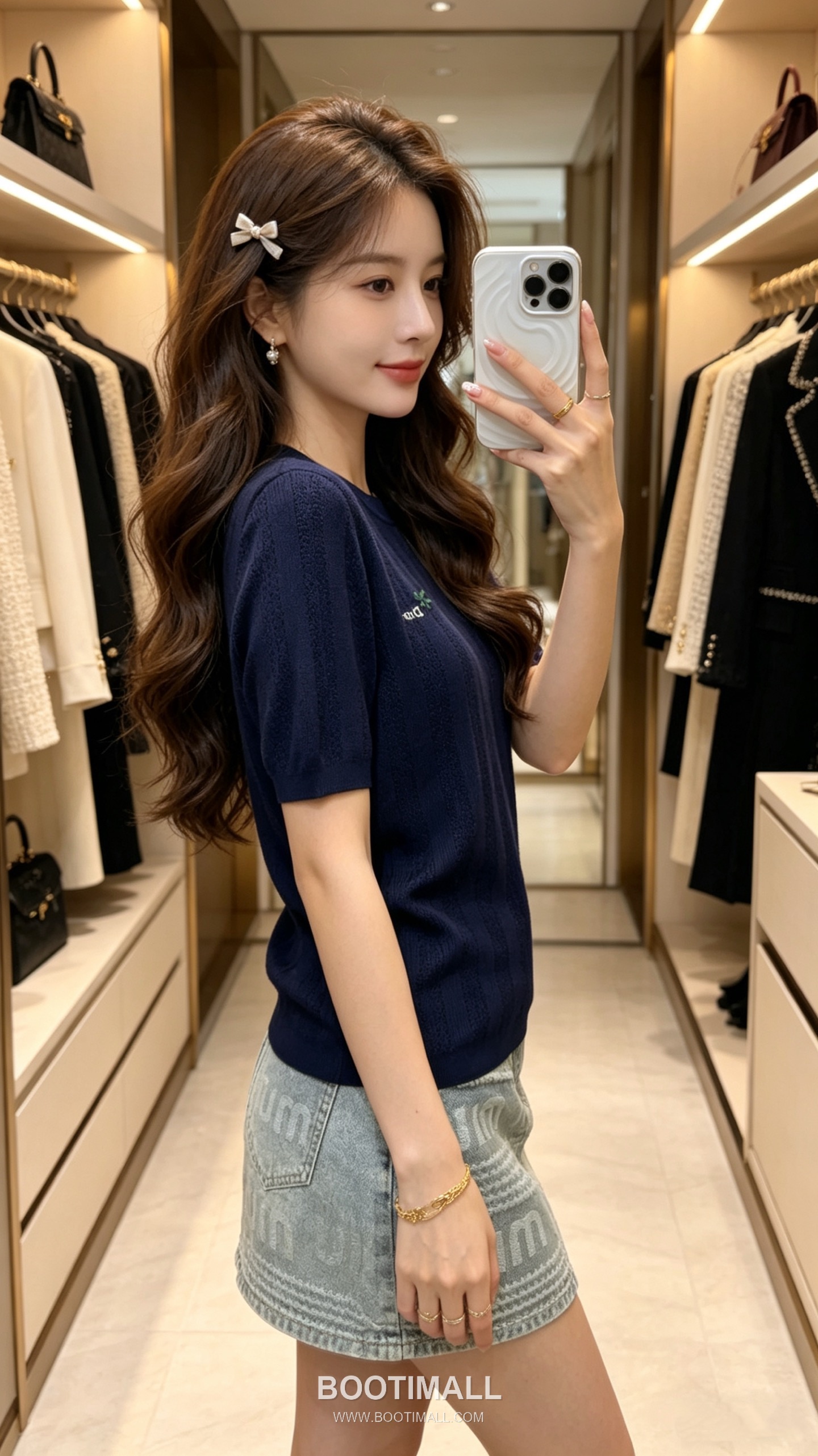 디올 2026SS 캐시미어실크 혼방 오픈워크 플로럴 로고자수 슬림핏 반팔 니트 Dior 2026 SS Cashmere Silk Blend Openwork Floral Logo Embroidered Slim Fit Short Sleeve Knit 4