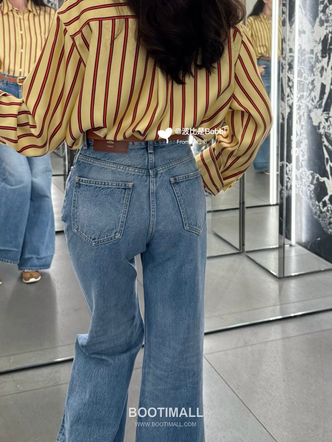 셀린느 2026SS 코튼 데님 싱글버튼 하이웨스트 부츠컷 롱팬츠 Celine 2026 SS Cotton Denim Single Button High Waist Bootcut Long Pants 4