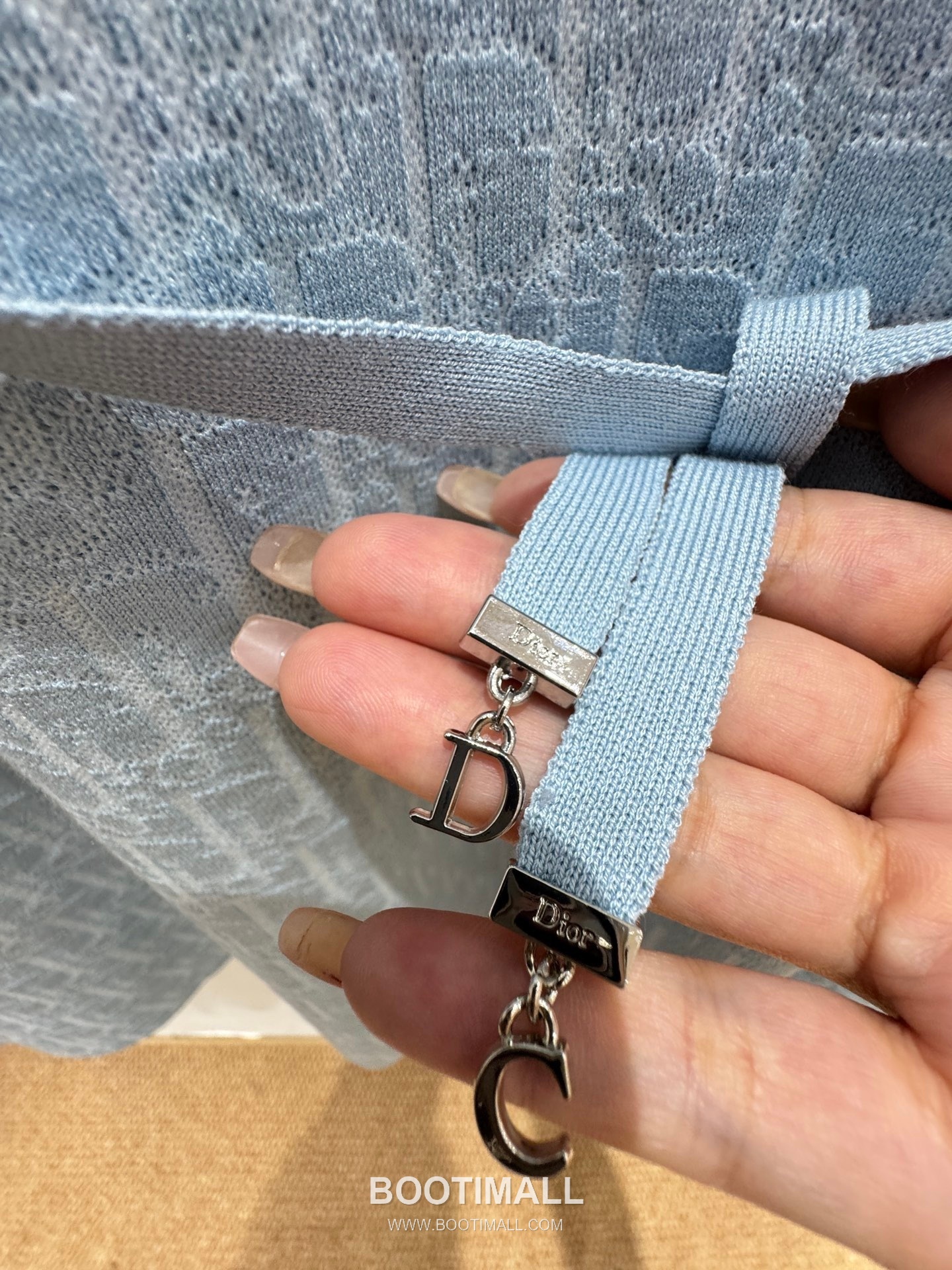 디올 2026SS 울혼방 오블리크 자카드 로고 슬림핏 A라인 반팔 니트 원피스 Dior 2026 SS Wool Blend Oblique Jacquard Logo Slim Fit A Line Short Sleeve Knit Dress 6