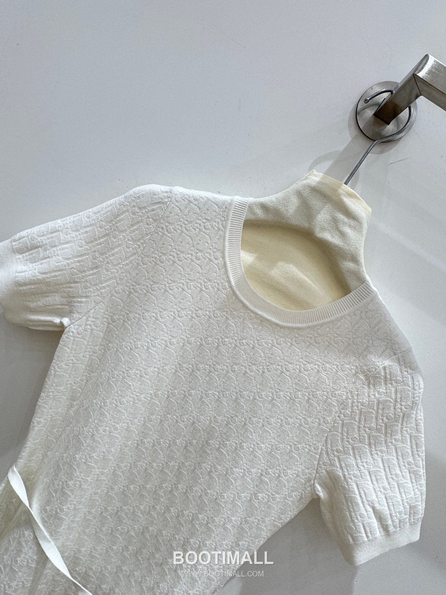 디올 2026SS 울혼방 오블리크 자카드 로고 슬림핏 A라인 반팔 니트 원피스 Dior 2026 SS Wool Blend Oblique Jacquard Logo Slim Fit A Line Short Sleeve Knit Dress 5