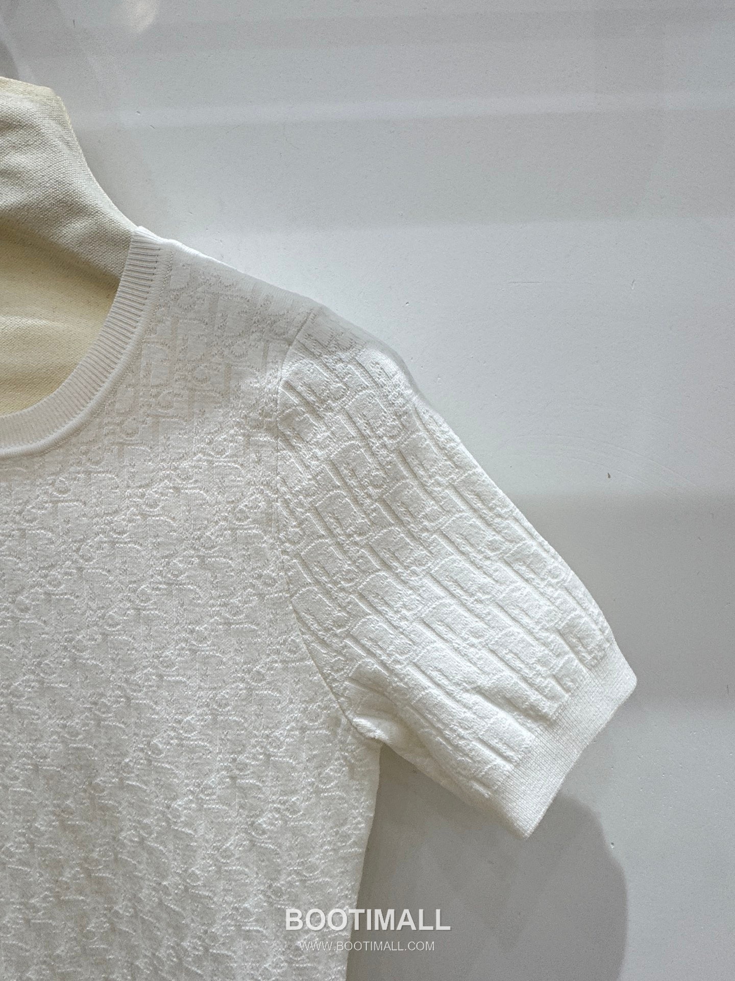 디올 2026SS 울혼방 오블리크 자카드 로고 슬림핏 A라인 반팔 니트 원피스 Dior 2026 SS Wool Blend Oblique Jacquard Logo Slim Fit A Line Short Sleeve Knit Dress 6