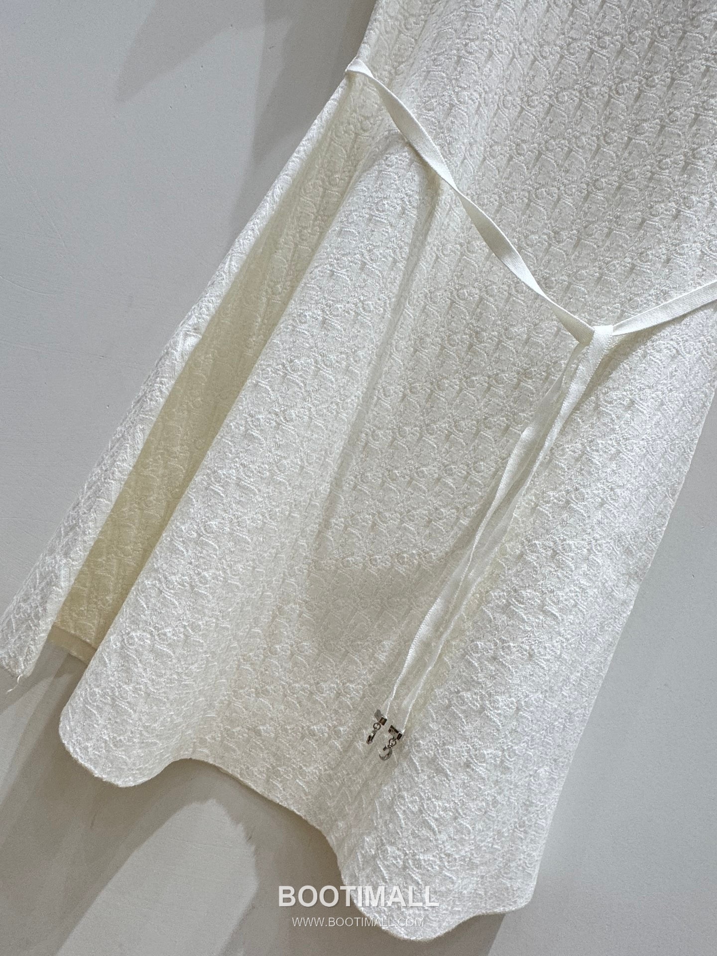 디올 2026SS 울혼방 오블리크 자카드 로고 슬림핏 A라인 반팔 니트 원피스 Dior 2026 SS Wool Blend Oblique Jacquard Logo Slim Fit A Line Short Sleeve Knit Dress 7