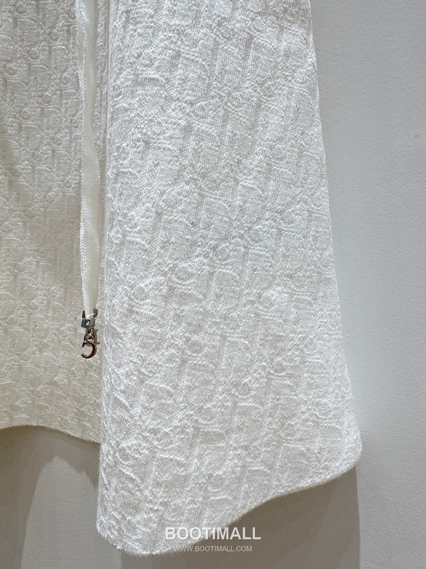 디올 2026SS 울혼방 오블리크 자카드 로고 슬림핏 A라인 반팔 니트 원피스 Dior 2026 SS Wool Blend Oblique Jacquard Logo Slim Fit A Line Short Sleeve Knit Dress 8