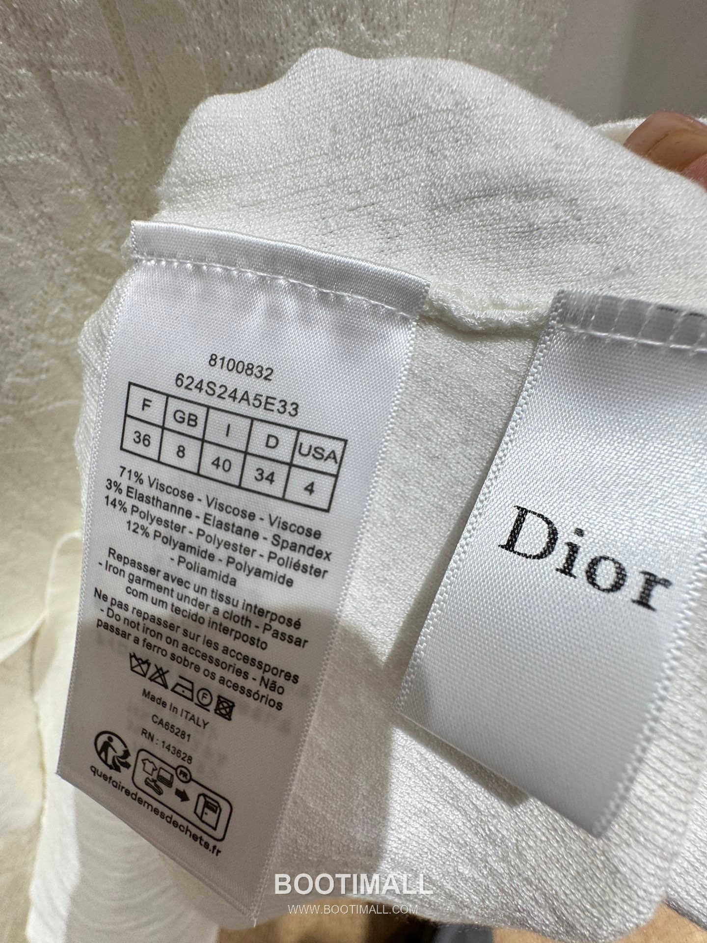 디올 2026SS 울혼방 오블리크 자카드 로고 슬림핏 A라인 반팔 니트 원피스 Dior 2026 SS Wool Blend Oblique Jacquard Logo Slim Fit A Line Short Sleeve Knit Dress 10