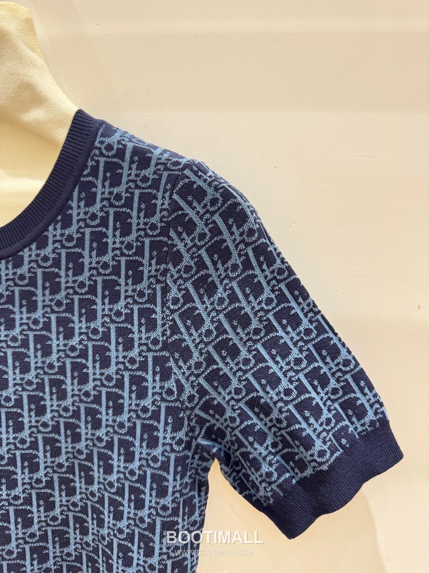 디올 2026SS 울혼방 오블리크 자카드 로고 슬림핏 A라인 반팔 니트 원피스 Dior 2026 SS Wool Blend Oblique Jacquard Logo Slim Fit A Line Short Sleeve Knit Dress 10