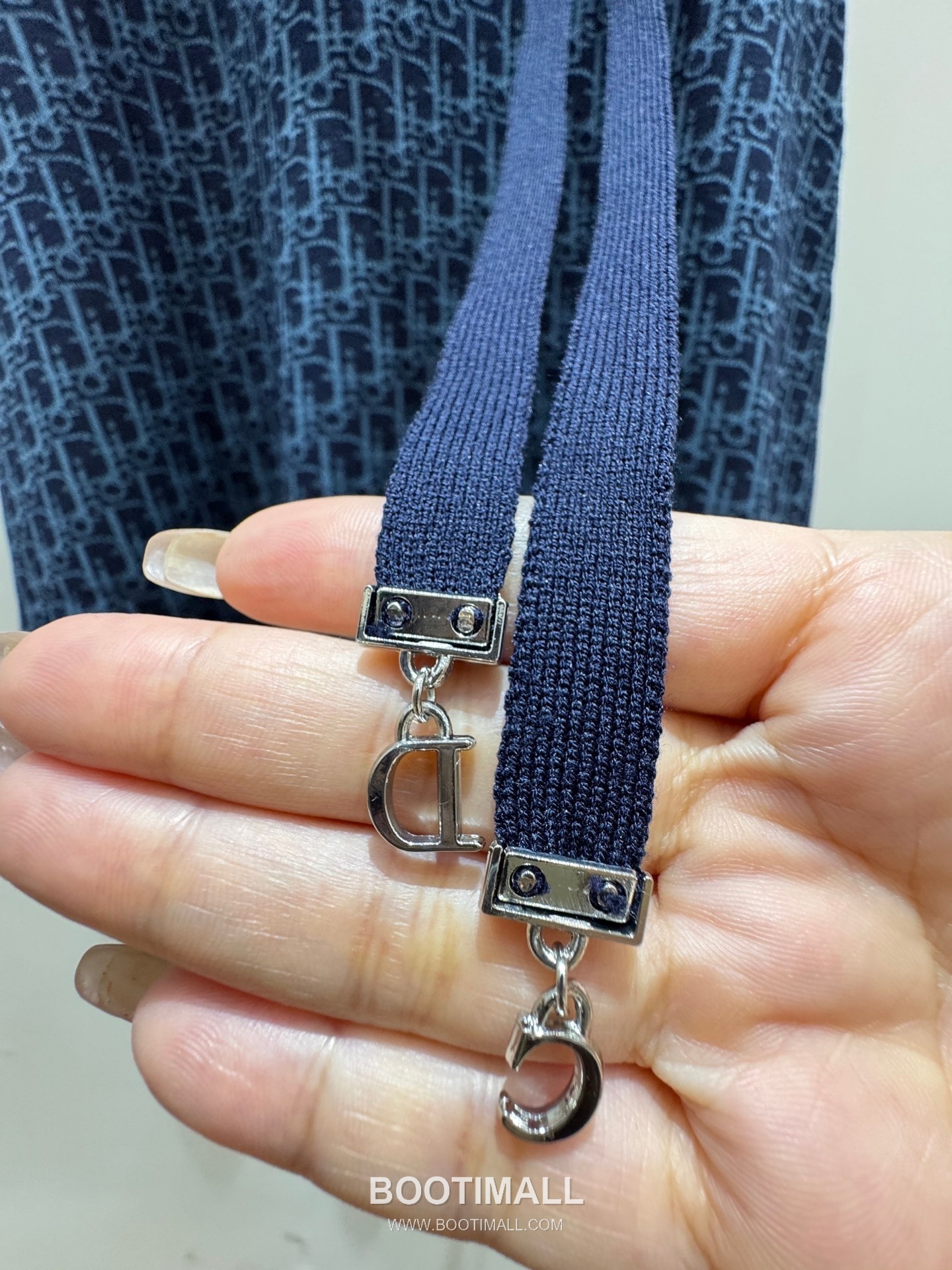 디올 2026SS 울혼방 오블리크 자카드 로고 슬림핏 A라인 반팔 니트 원피스 Dior 2026 SS Wool Blend Oblique Jacquard Logo Slim Fit A Line Short Sleeve Knit Dress 12