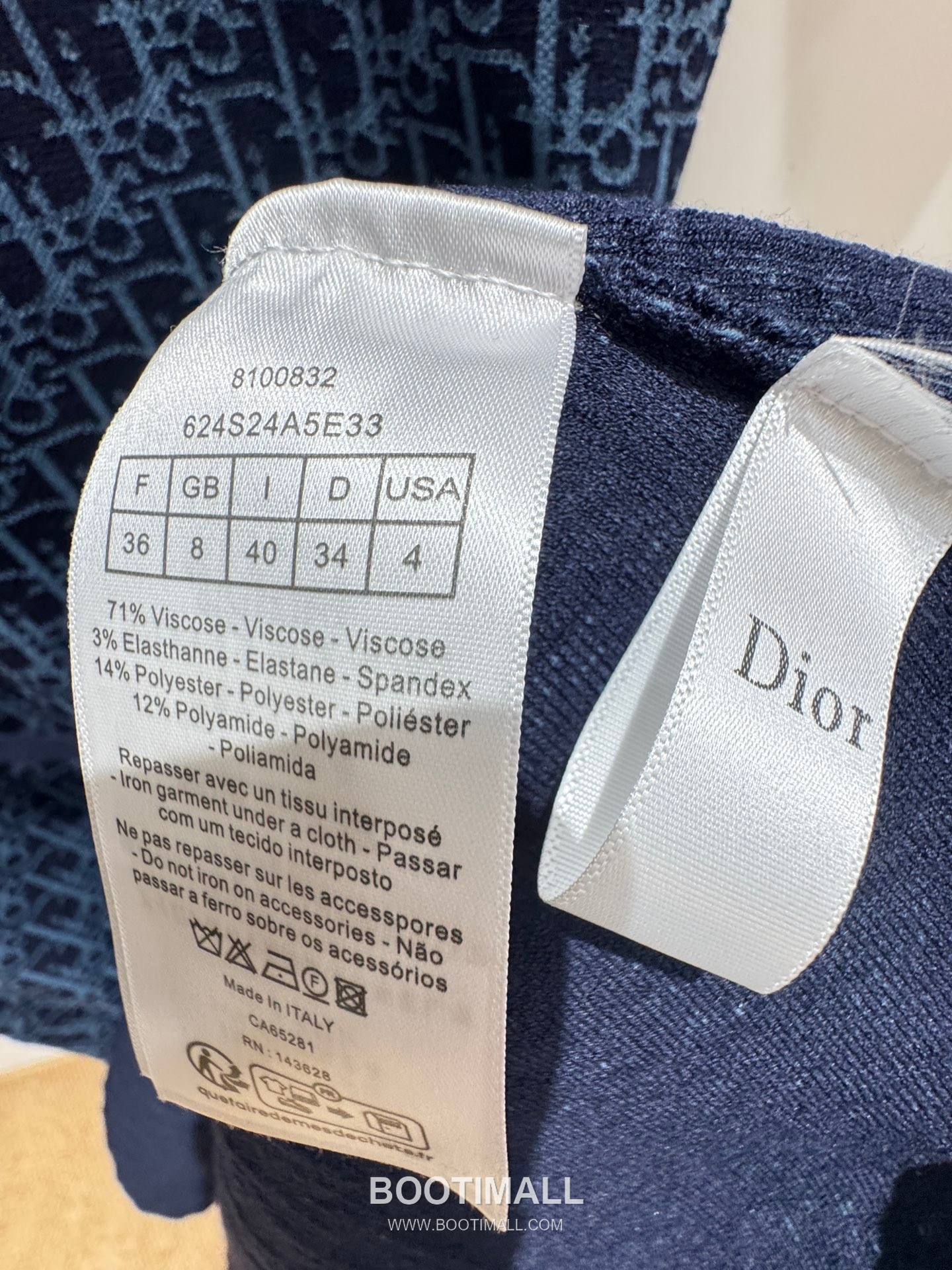 디올 2026SS 울혼방 오블리크 자카드 로고 슬림핏 A라인 반팔 니트 원피스 Dior 2026 SS Wool Blend Oblique Jacquard Logo Slim Fit A Line Short Sleeve Knit Dress 13