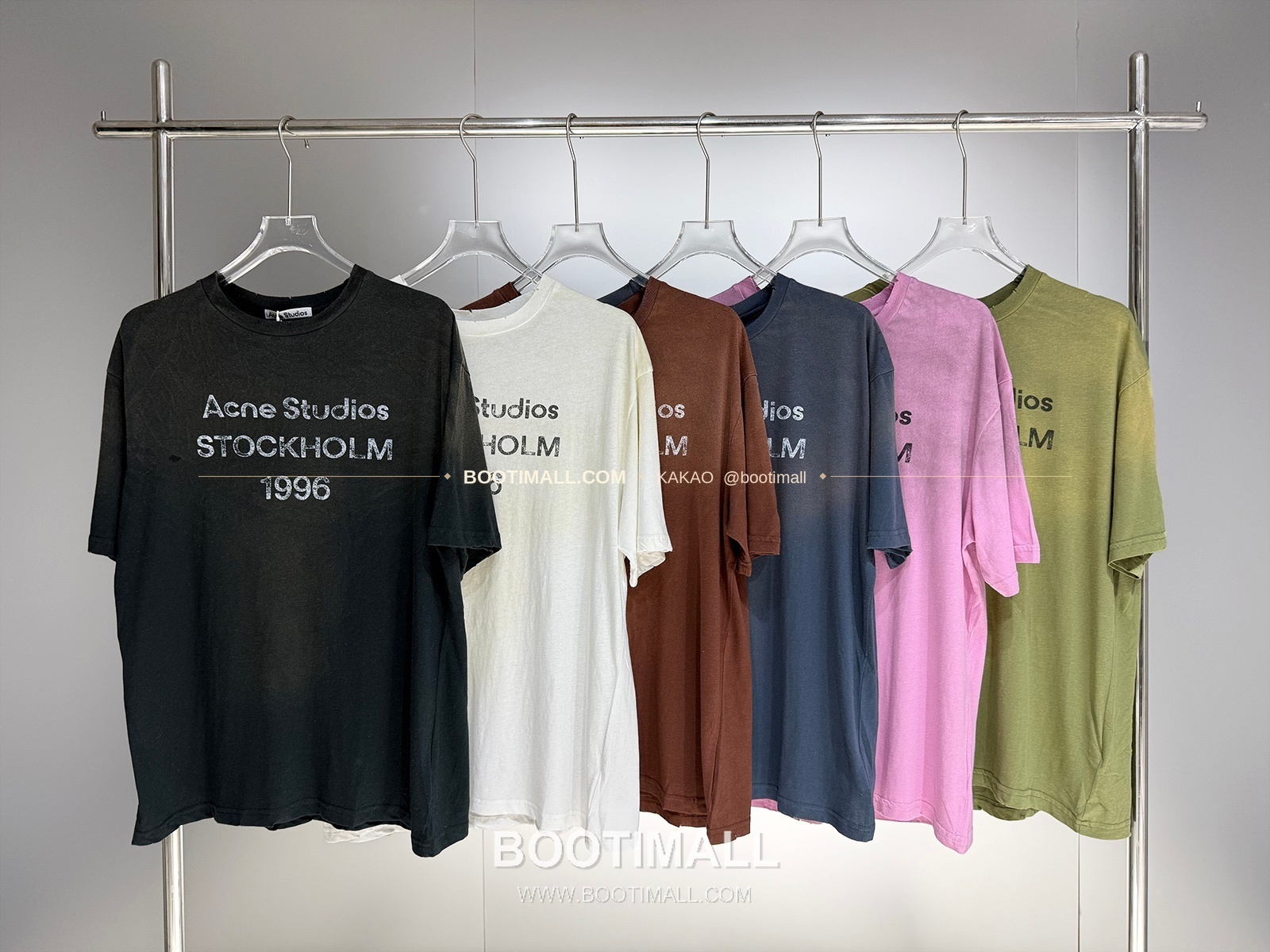 아크네스튜디오 1996 로고 워싱코튼 루즈핏 롱슬리브 티셔츠 Acne Studios 1996 Logo Washed Cotton Loose Fit Long Sleeve T-Shirt 6